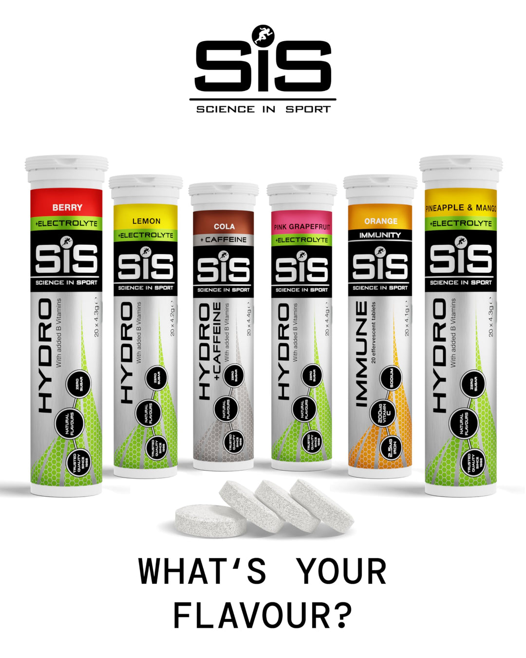 Science in Sport Hydro Electrolyte Tablets 160 pcs. Strawberry & Lime – Vegan & Gluten-Free