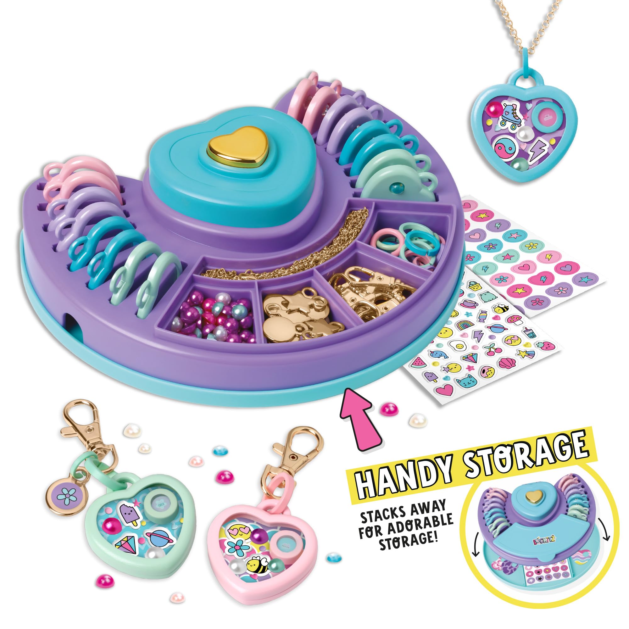 John Adams Lockitz Luxury Studio - Arts & Crafts Jewellery Making Kit for Kids Ages 6-12 6