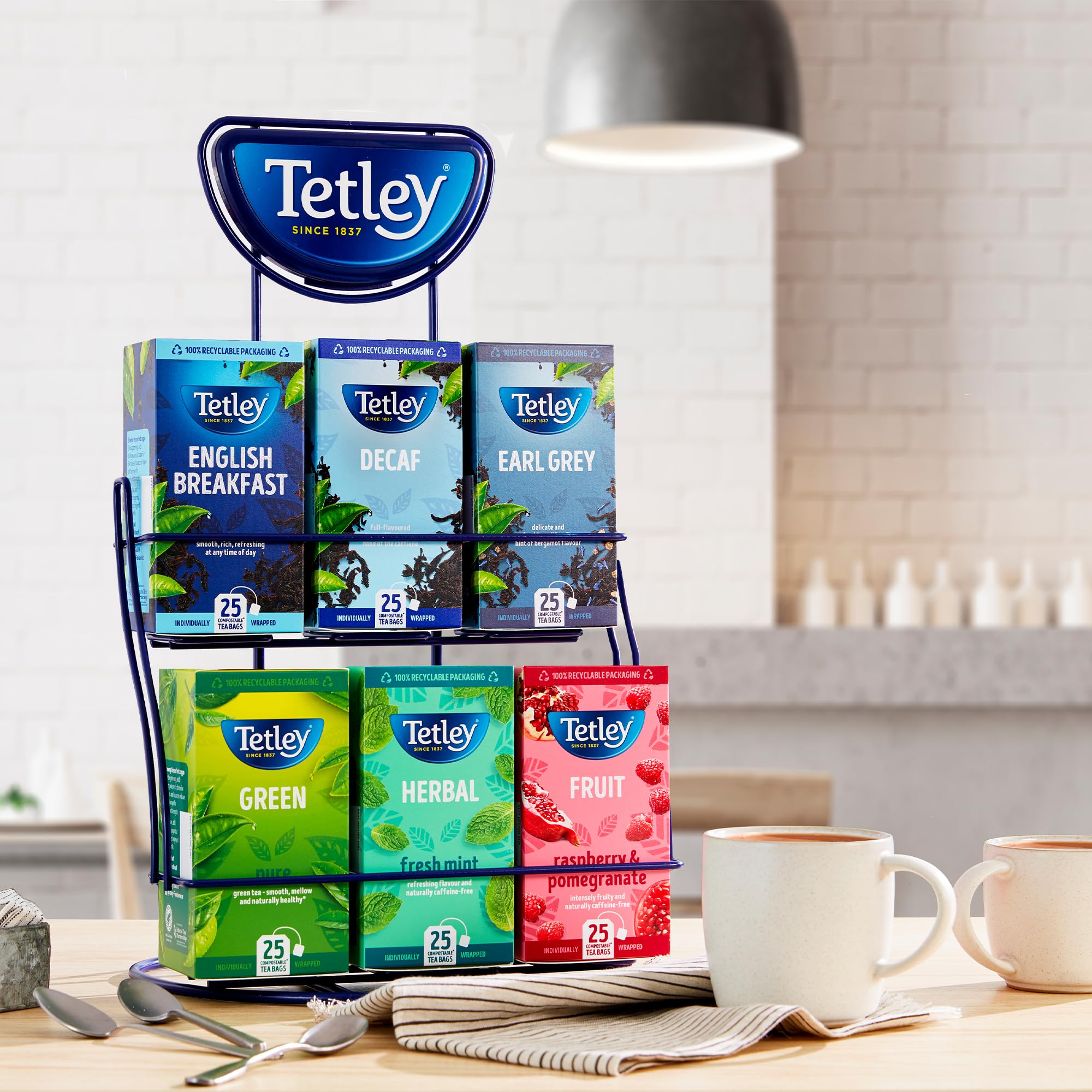 Tetley Lemon Green Tea Bags - Rainforest Alliance Certified - Plant-Based - 25 Tea Bags 5