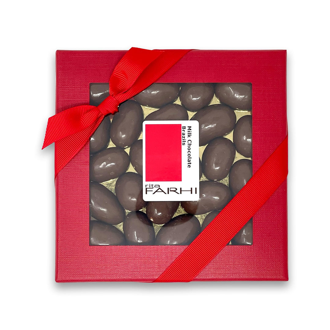 Rita Farhi Milk Chocolate Covered Brazil Nuts in Gift Box 210g
