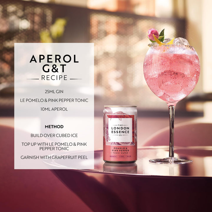 THE LONDON ESSENCE CO. Pomelo & Pink Pepper Tonic - Premium Cocktail Mixer