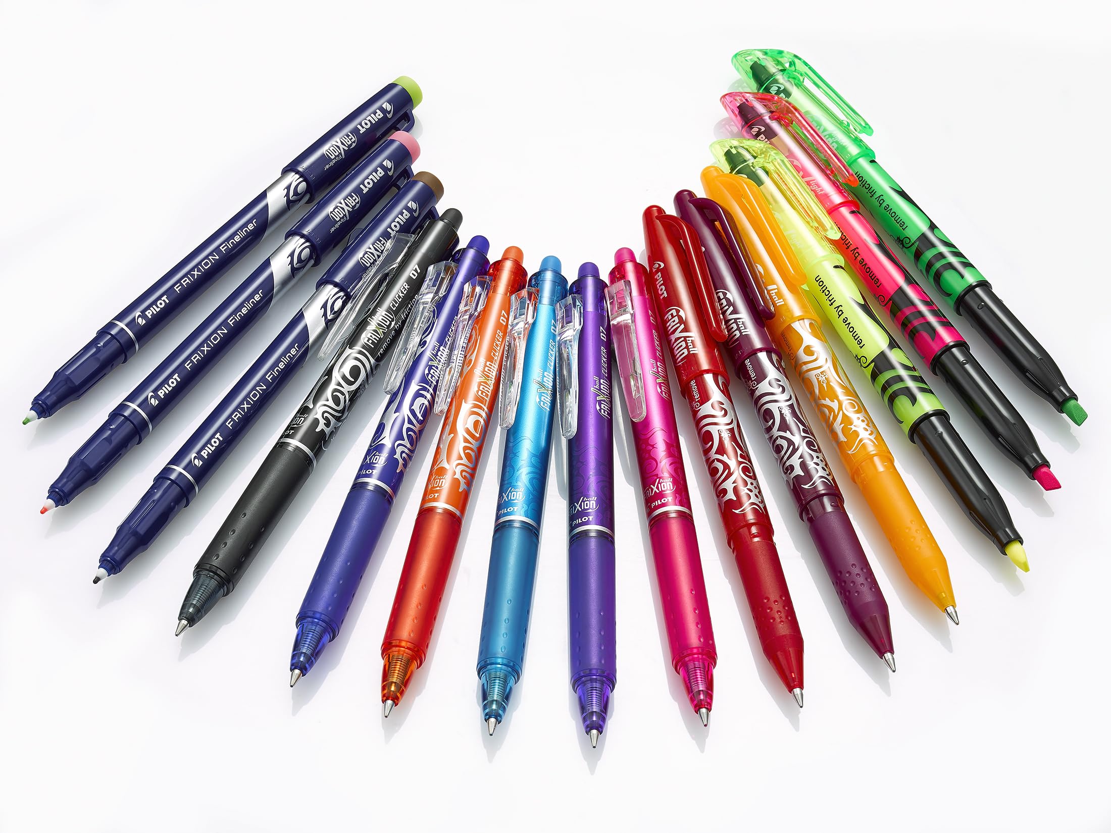 PILOT FriXion Ball Clicker Erasable Gel Rollerball Pen Set - Medium 0.7mm Tip | 1 Red Pen, 3 Refills 9