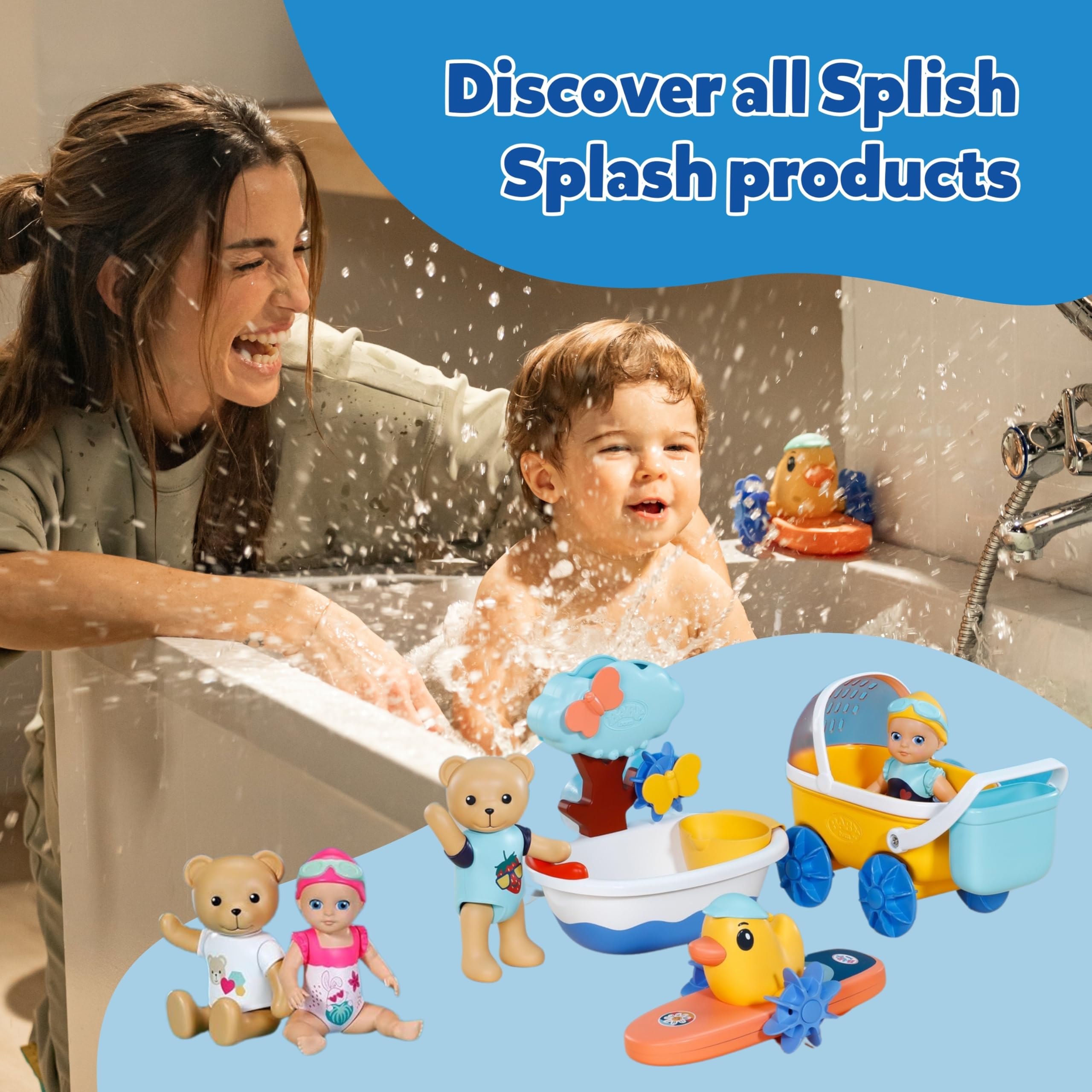 BABY born Splish Splash Emma Swimming Doll - Wind Up Mechanism | Ages 3+ | Pink 5