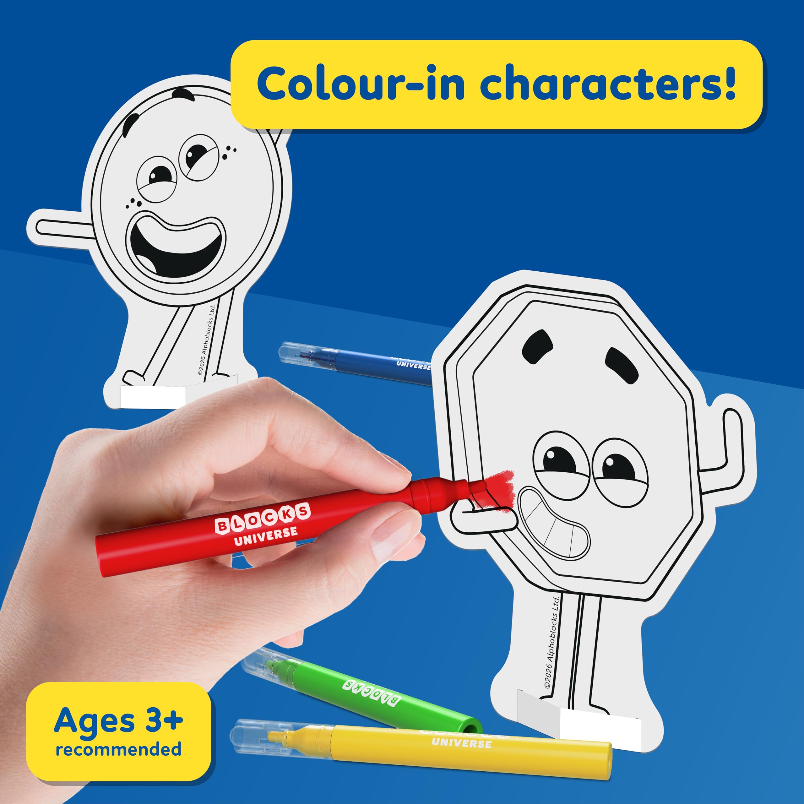 BLADEZ Wonderblocks Sticker Activity Set - Felt Tips, Colouring Sheets & Stickers 5