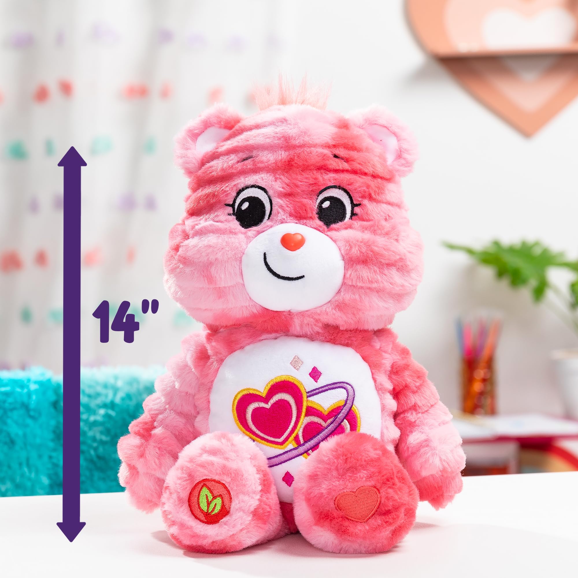 Basic Fun Care Bears Colour Splash - Love-A-Lot Bear 35cm Plush 5