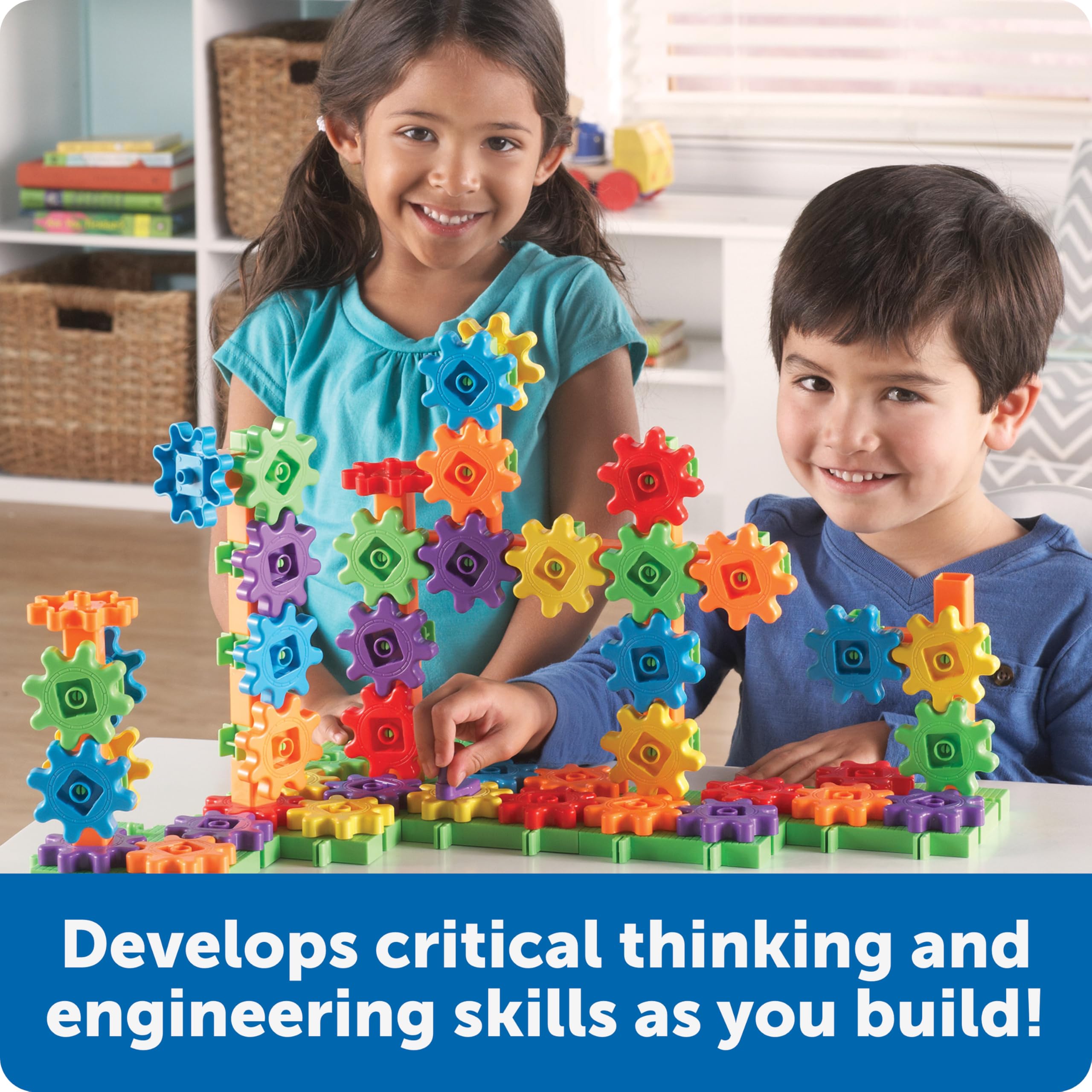 Learning Resources Gears Gears Gears Deluxe Building Set - 119-Piece STEM Toy for Ages 3-7 15