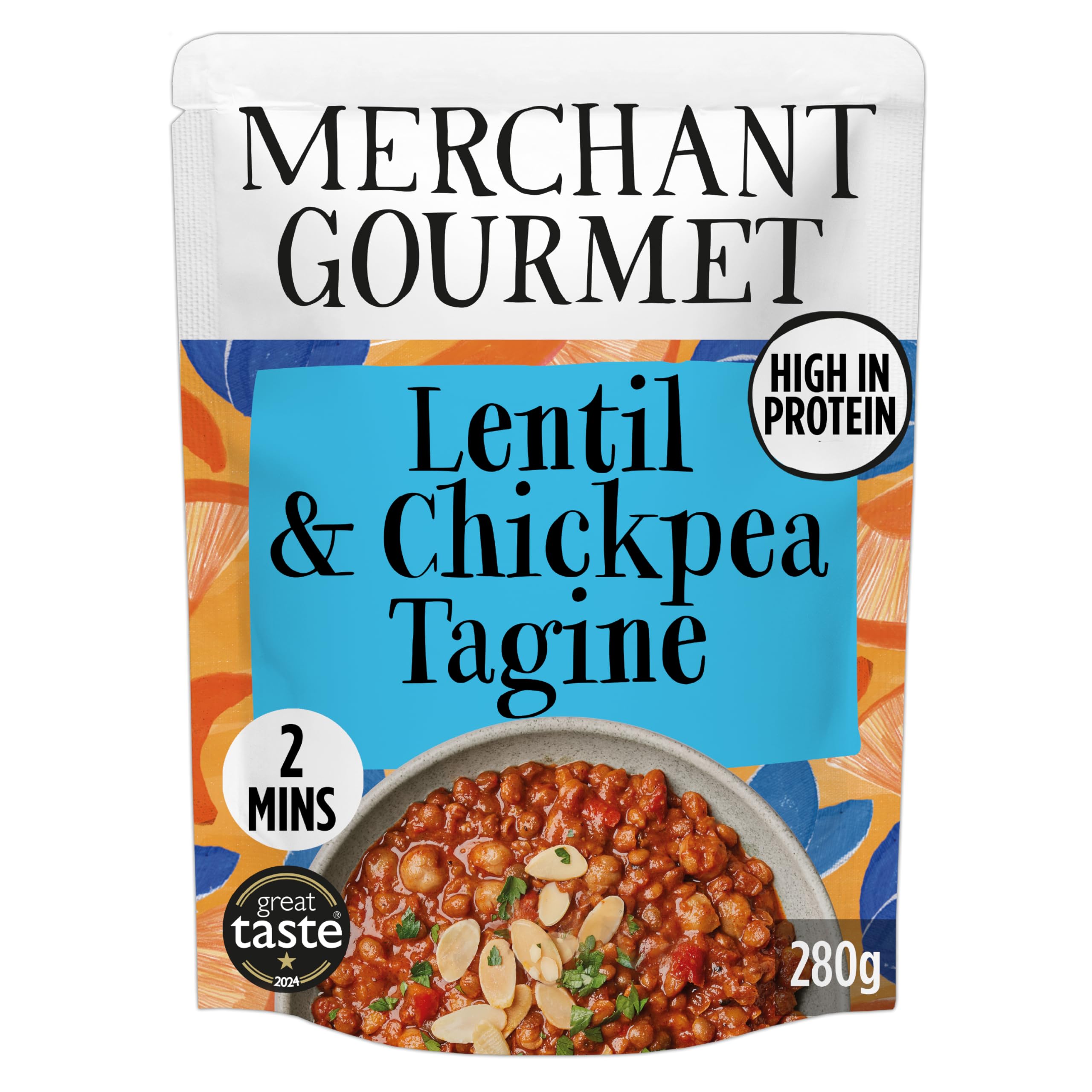 Merchant Gourmet Lentil & Chickpea Tagine with Ras El Hanout - High Protein & Fibre | 6 x 280g Pouches