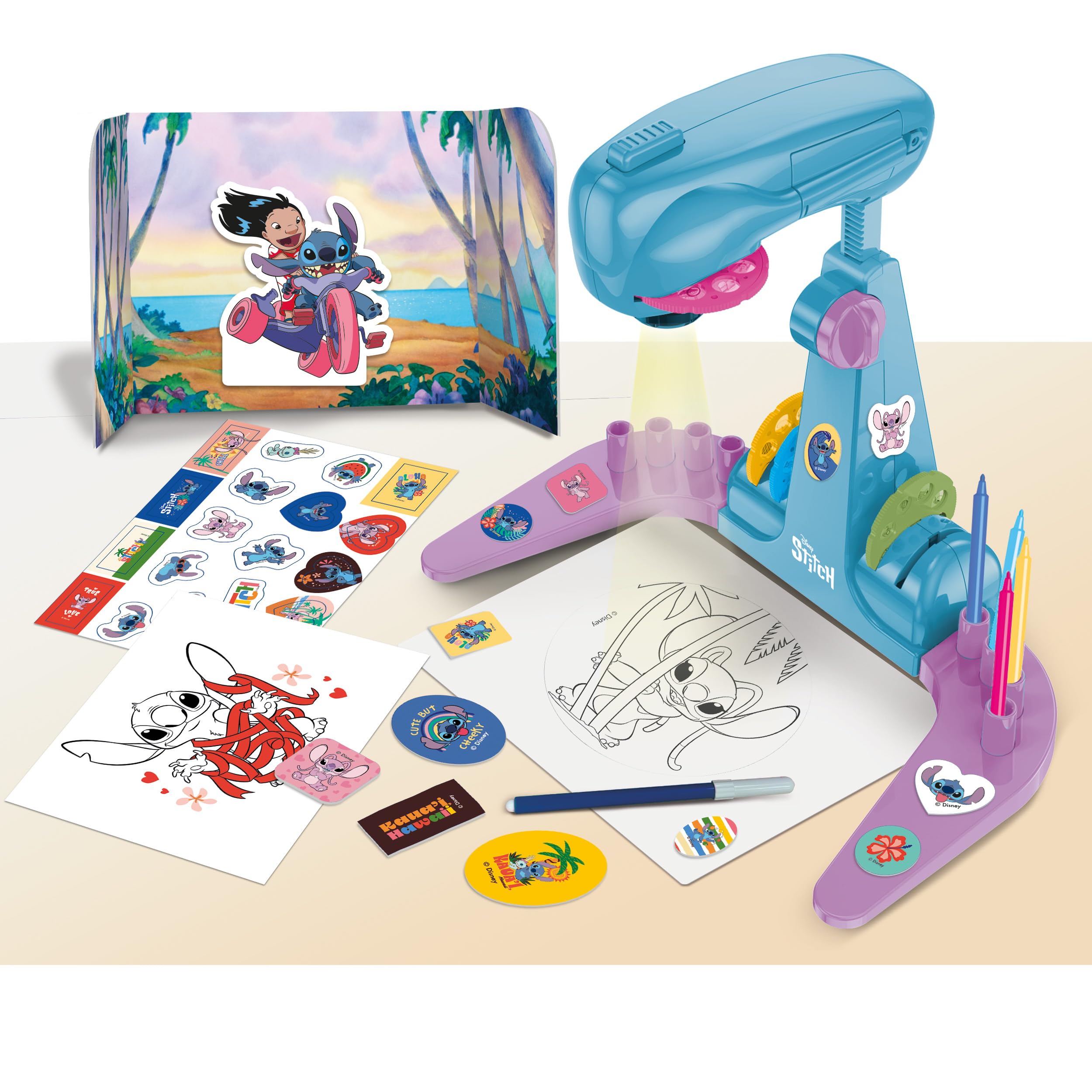 Lisciani DISNEY STITCH Projector Drawing School for Kids 5 Years and Up 6