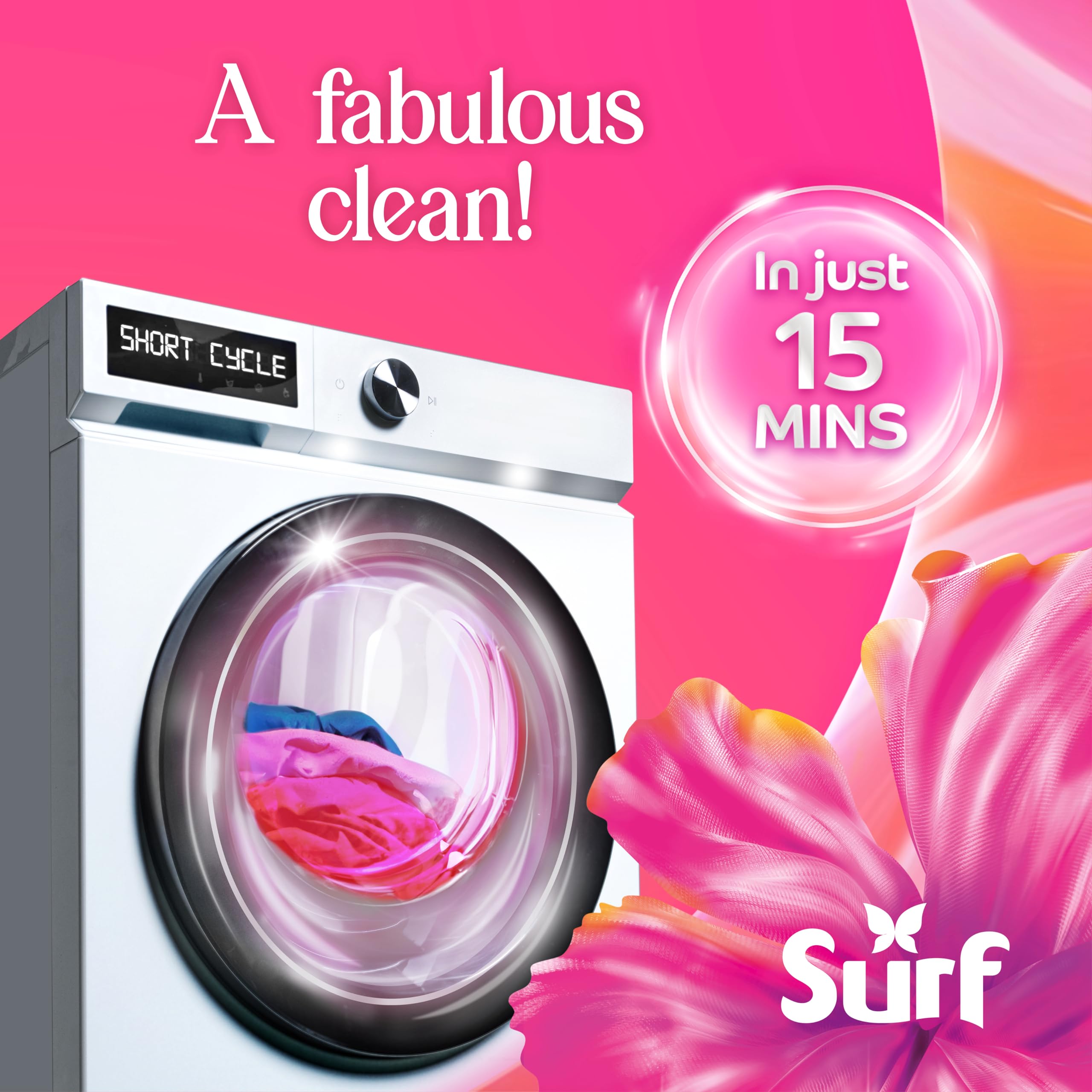 Surf Magnifi-Scent Wash Floral Fusion Laundry Liquid Detergent | 837 ml | For Short Cycles 3