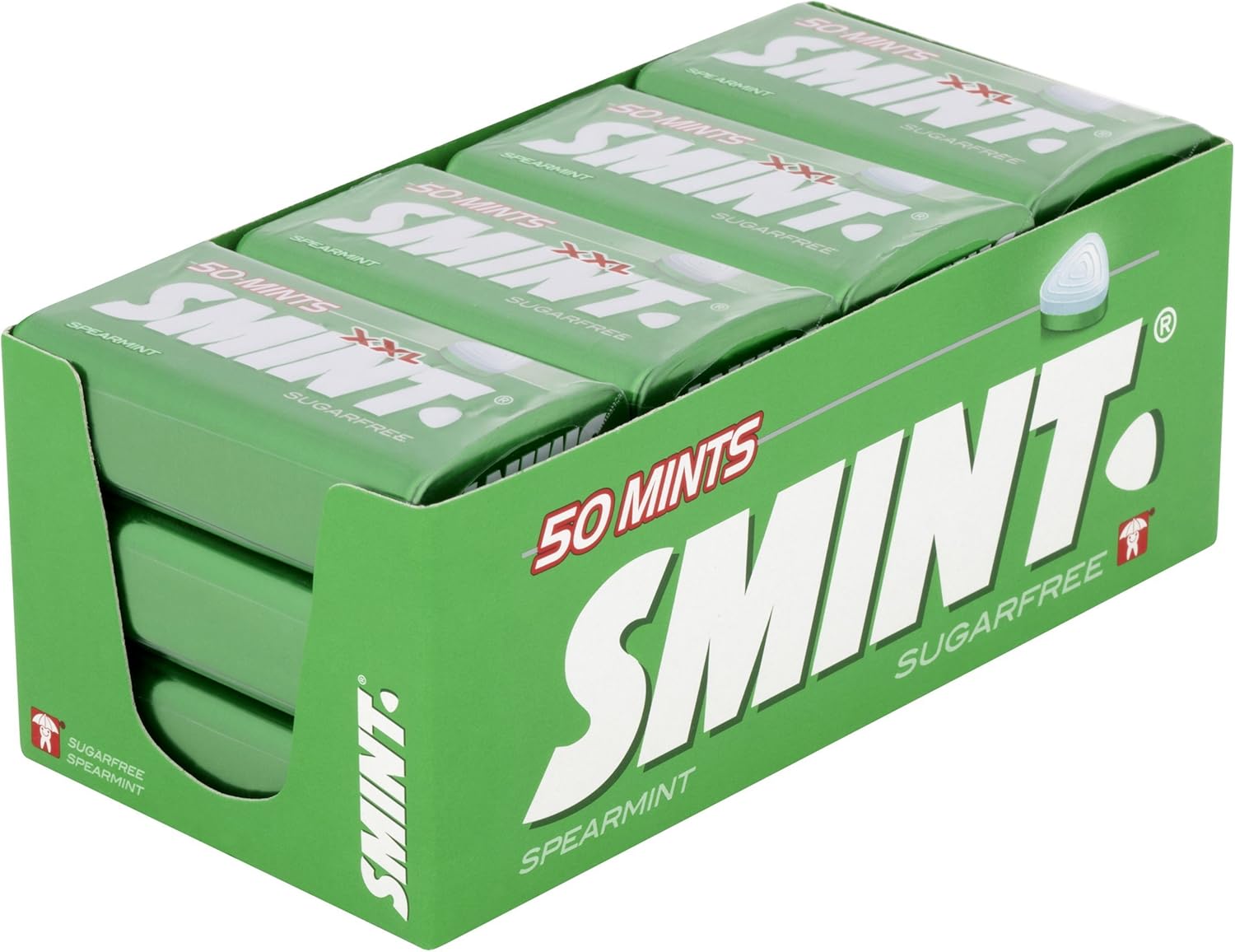 Smint - Spearmint XXL Sugar-Free Mints (Pack of 12 Tins) 4
