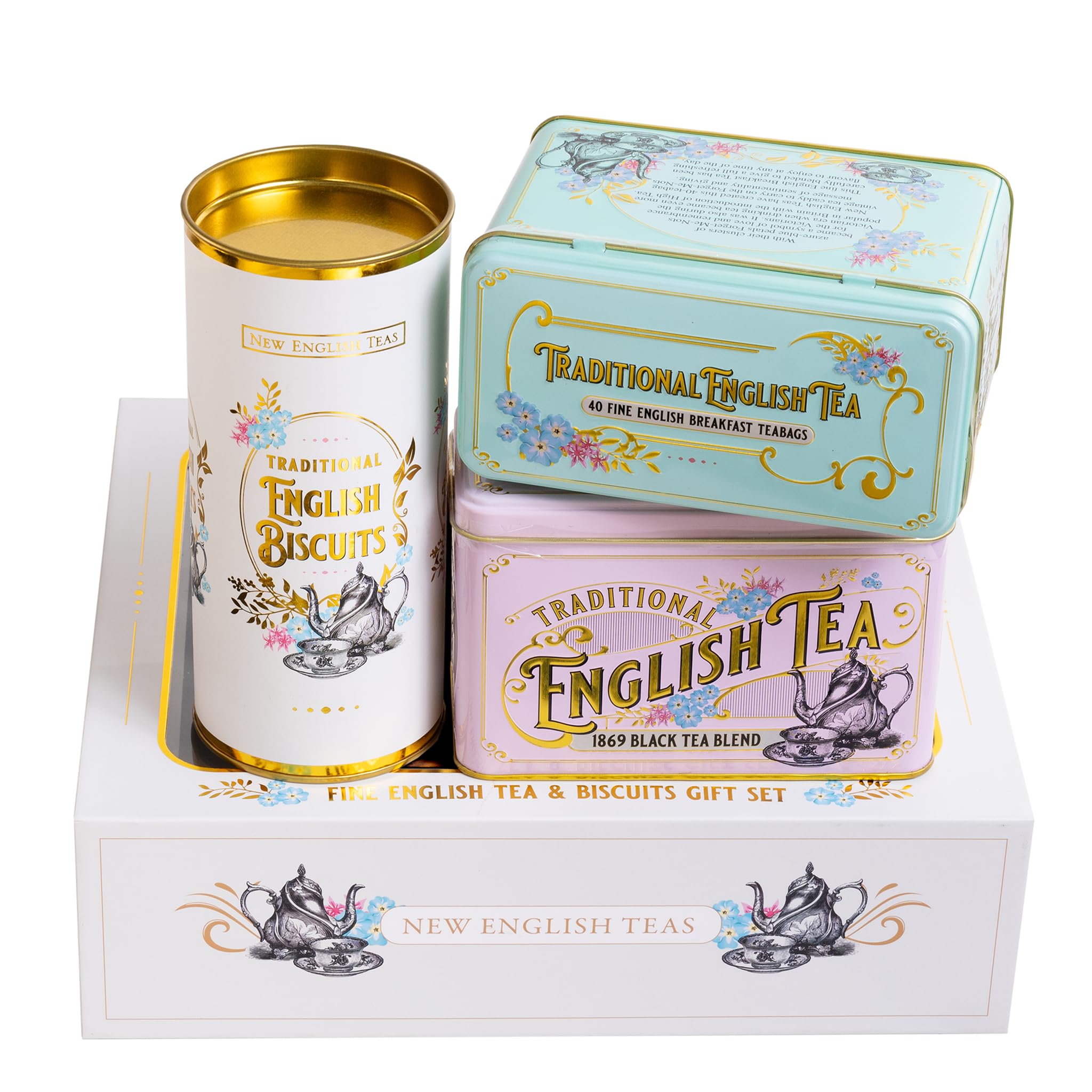 New English Teas - Vintage Victorian Tea & Biscuits Gift Set 15