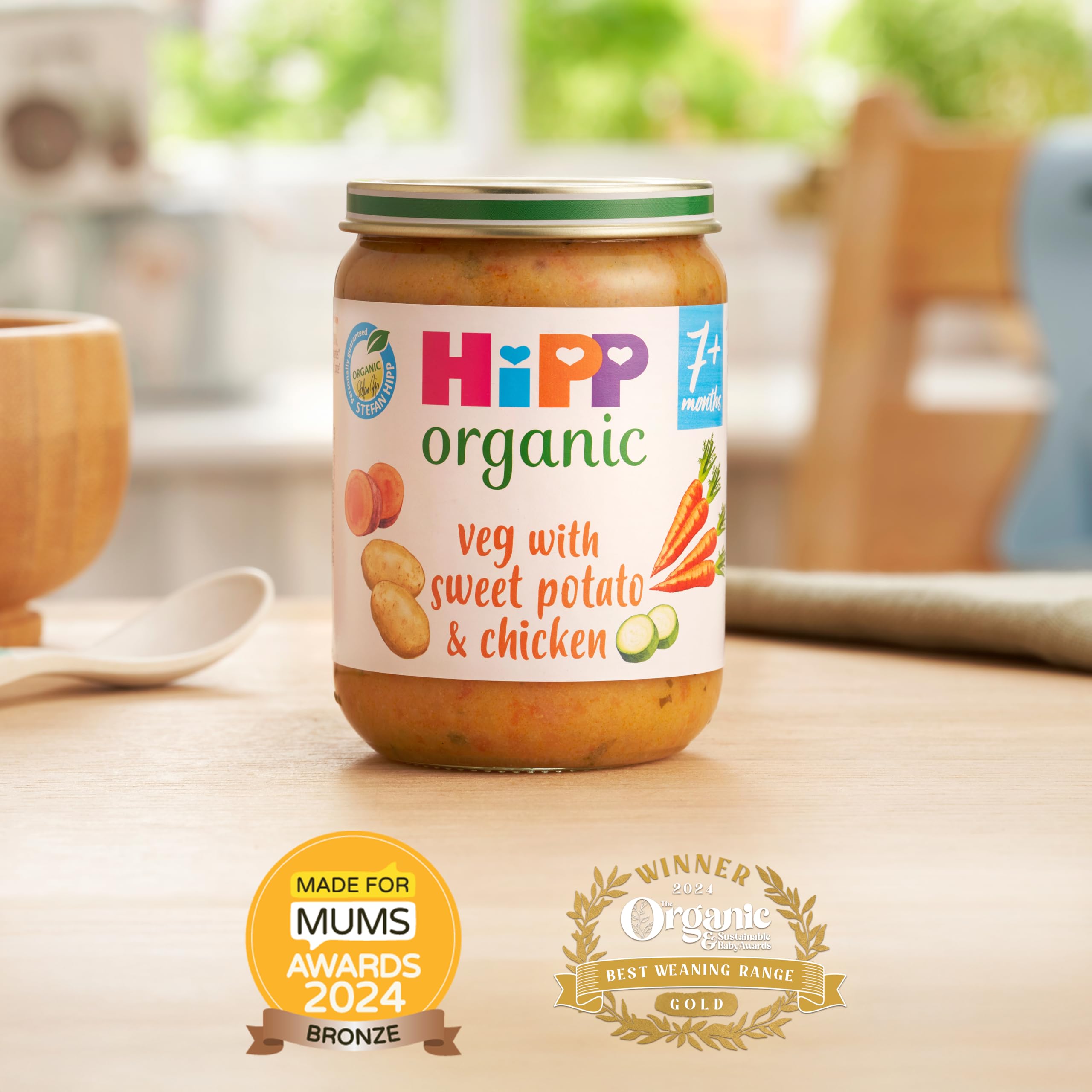 HiPP Organic Veg with Sweet Potato & Chicken Baby Food Jar | 7+ Months | 6 x 190g Pack 2