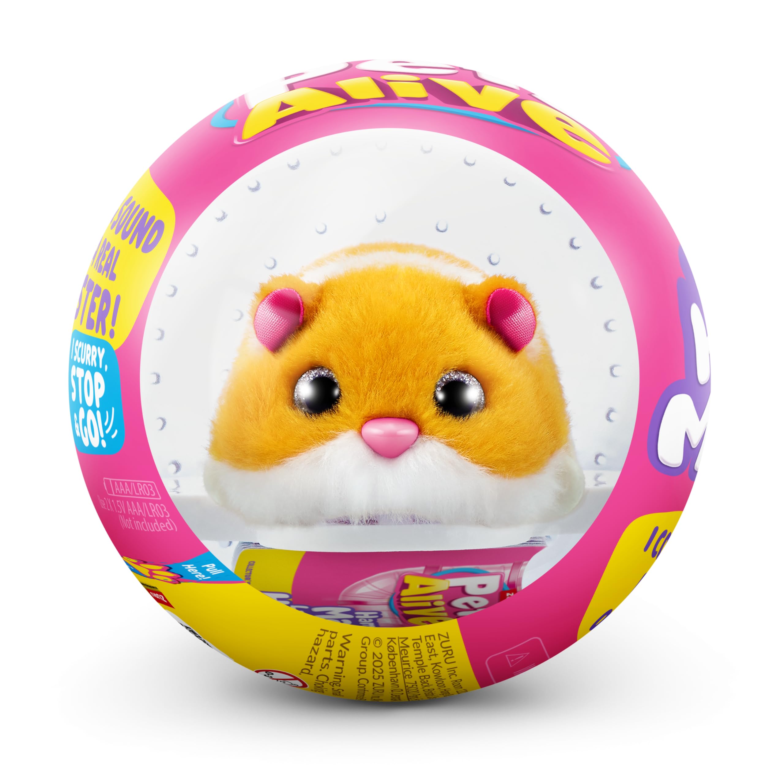 Pets Alive Hamstermania Electronic Pet - Orange Hamster with 20+ Sounds | Interactive Toy 2