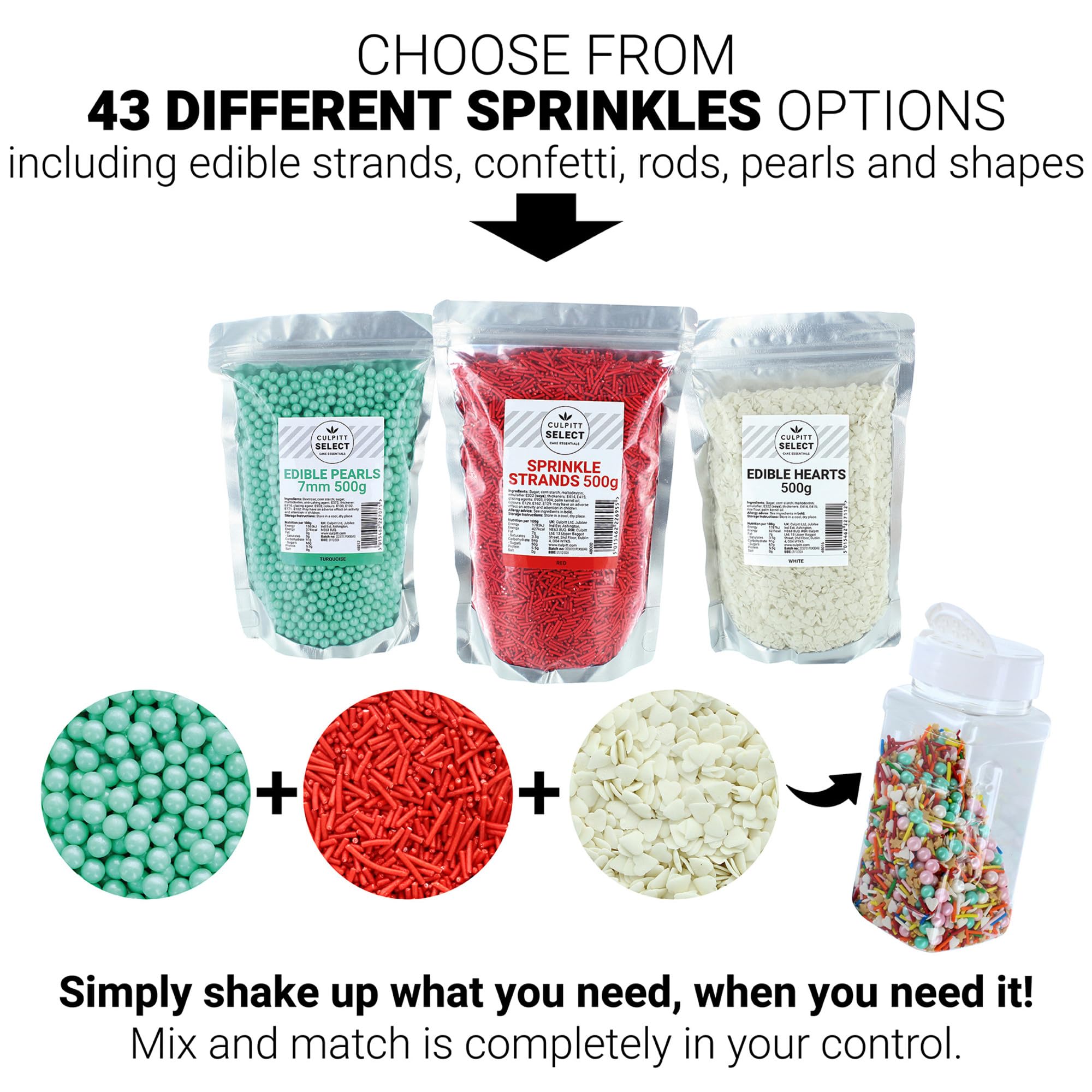 Culpitt - Select Edible Eyes Cake Sprinkle Decorations 9