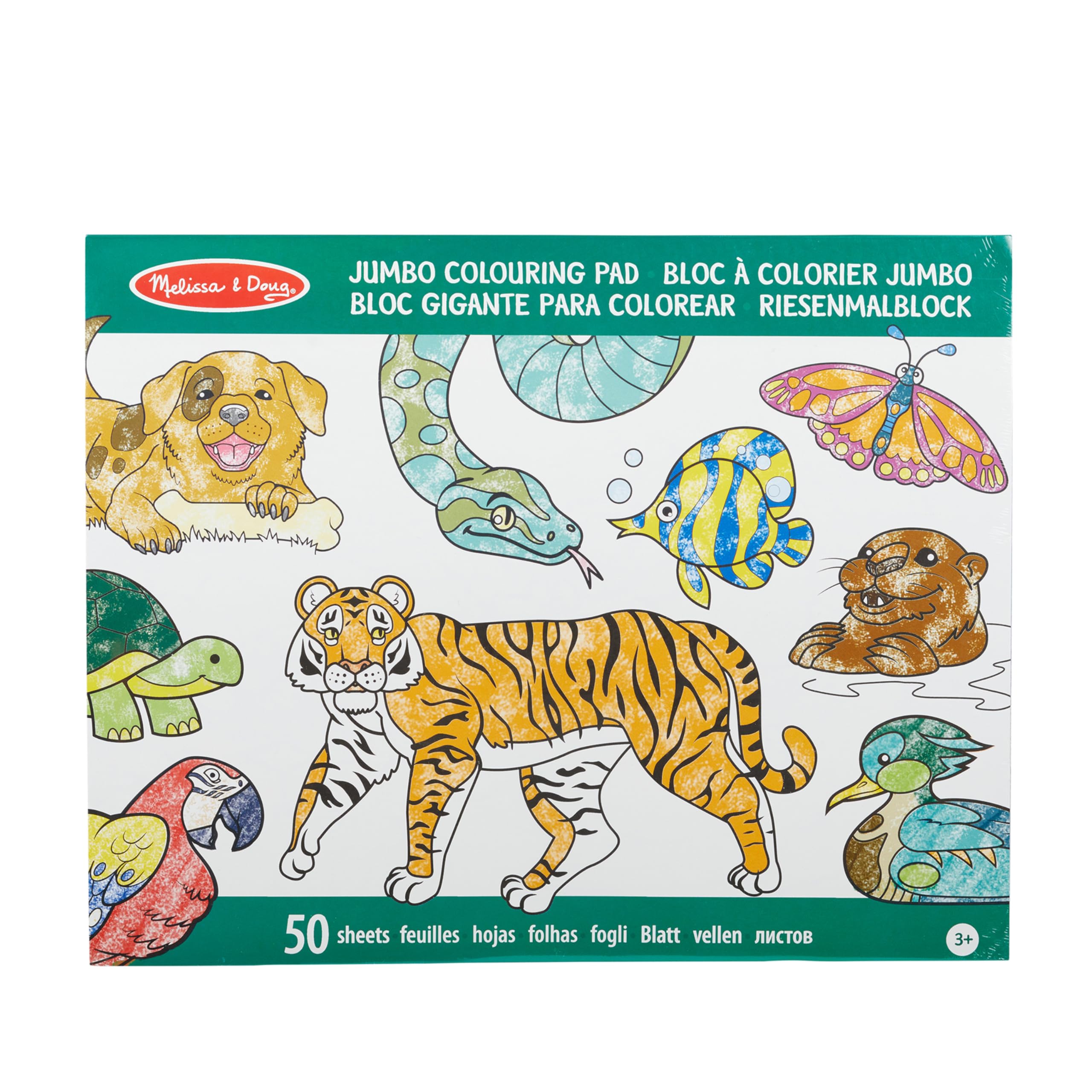 Melissa & Doug Jumbo Coloring Pad - Animals | 50 Pages, 28cm x 35cm | Activity Book for Kids 3+ 8