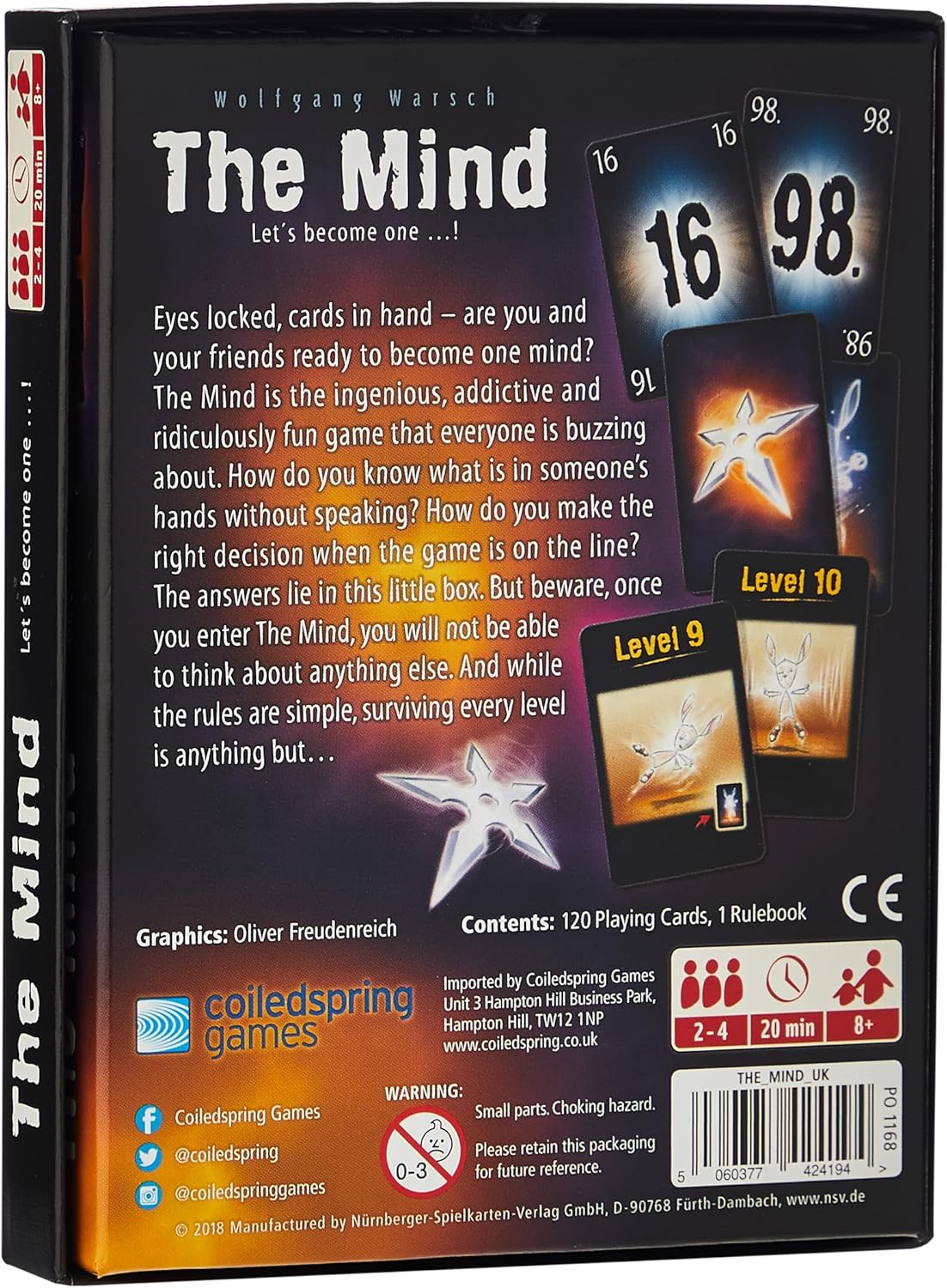 CSG The Mind UK Version Card Game 4