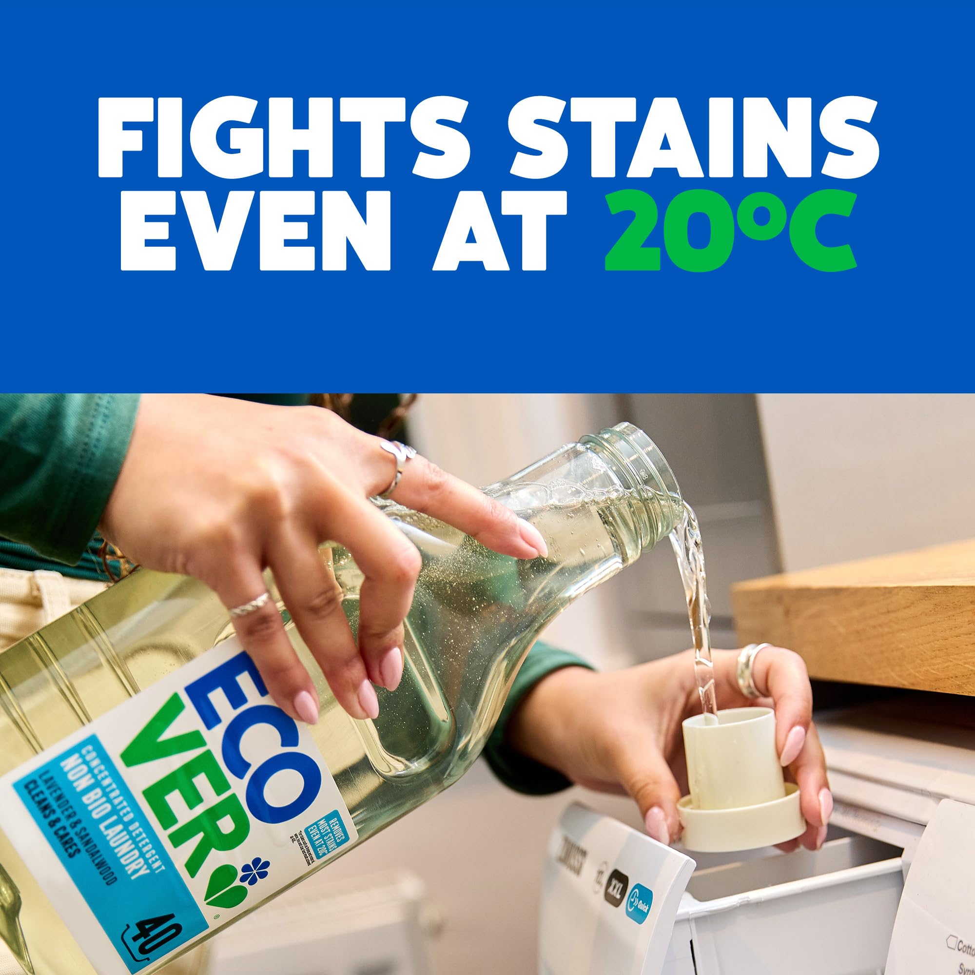 Ecover - Concentrated Non-Bio Laundry Detergent, Lavender & Sandalwood, 1.43L (40 Washes) 5