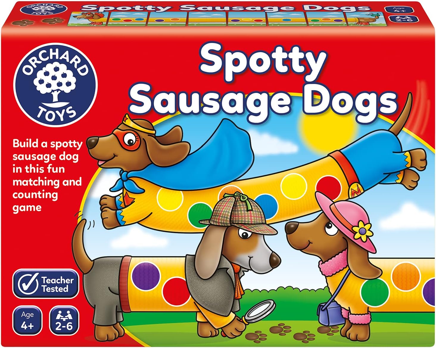 Orchard Toys Spotty Sausage Dogs Board Game 1