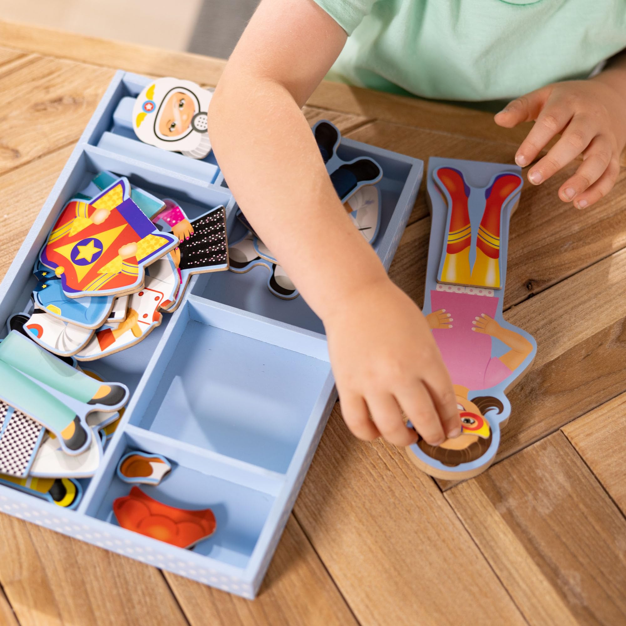 Melissa & Doug Magnetic Dress-Up Doll Set Julia - 24 Magnetic Pieces | Ages 3+ 5