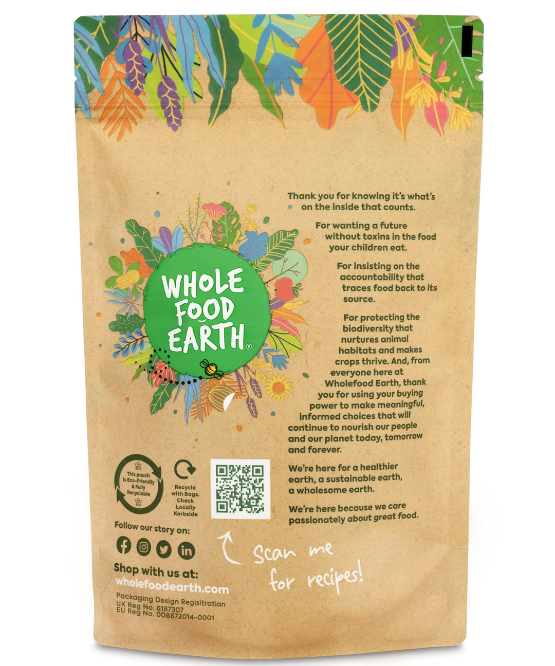 Wholefood Earth Potato Starch 500g | GMO-Free, Vegan, No Added Sugar