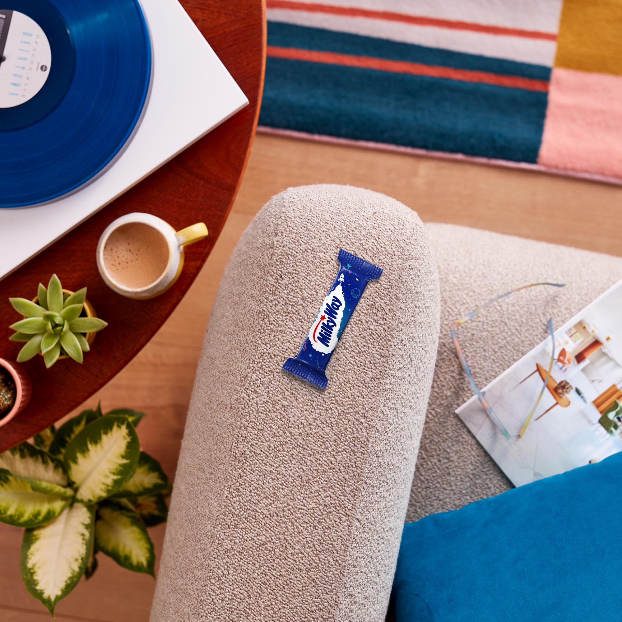 Milky Way Chocolate Bar - 14 Pack, 21.5g Each, Milk Chocolate with Nougat Centre 7