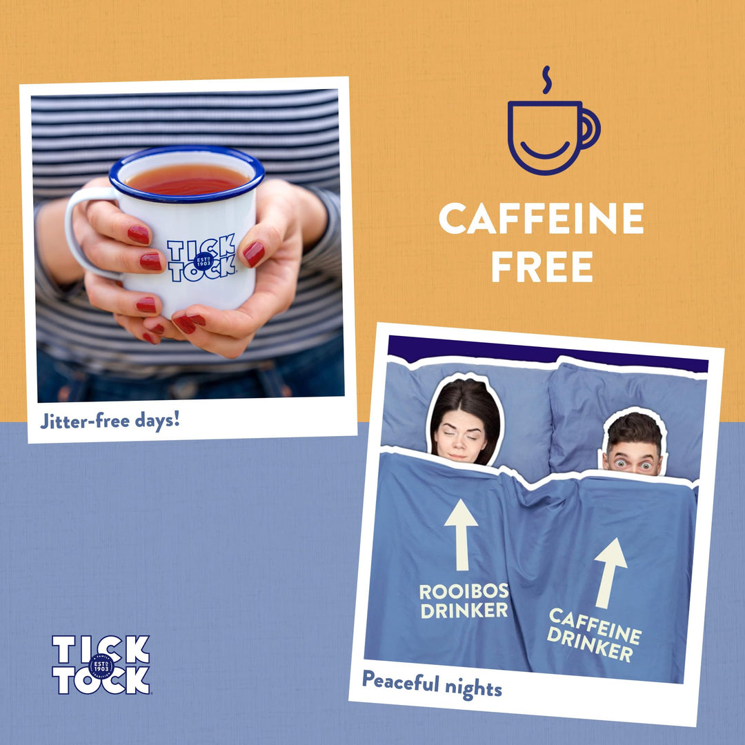 Tick Tock Earl Grey Rooibos Tea - Naturally Decaf Tea Bags