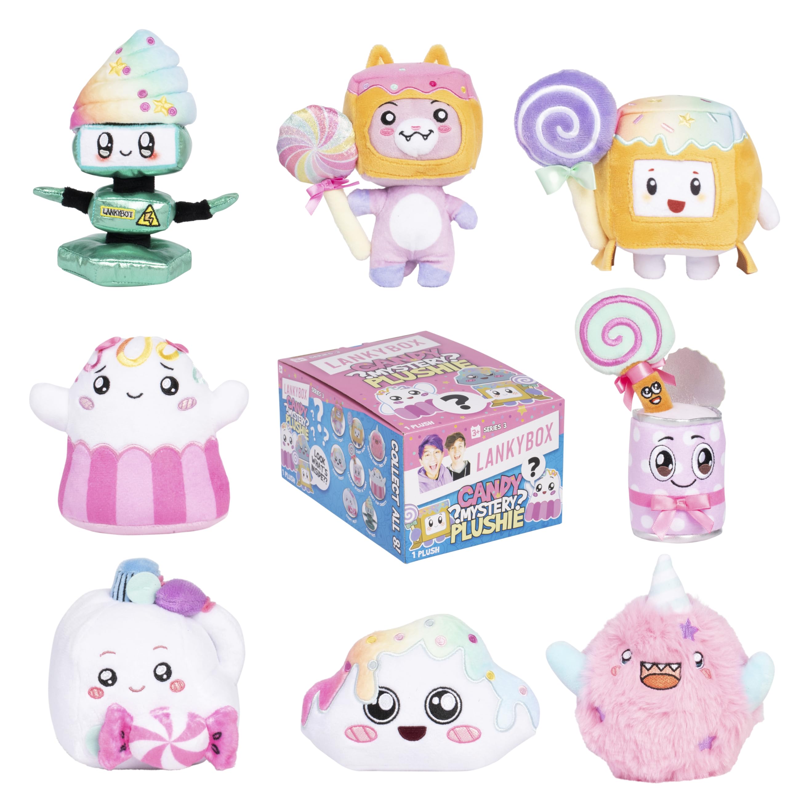 LankyBox Mystery Plush - Candy Collection Blind Box Mini Plush | Collectible | Ages 3+ | Polyester 1