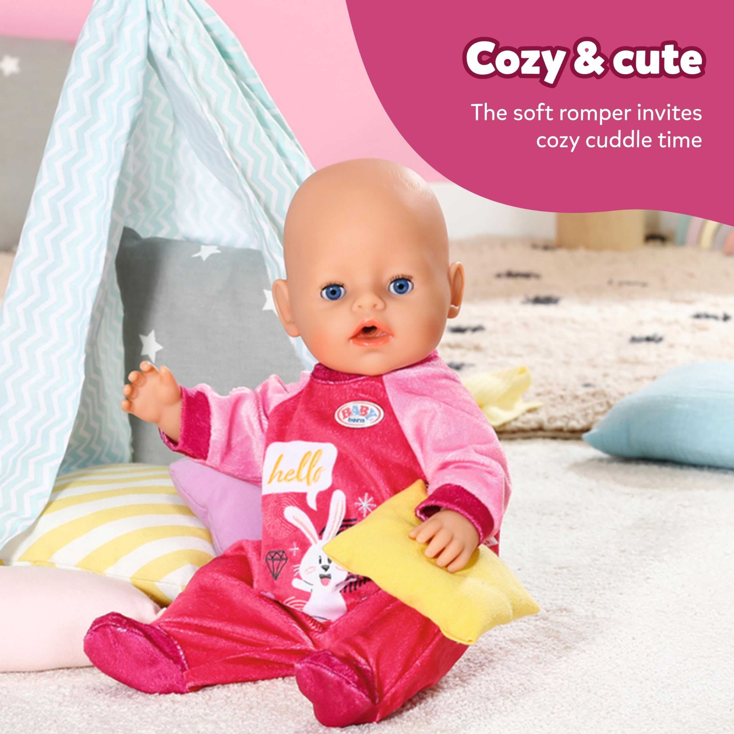 BABY born Nightfriends for babies Romper Pink 43cm (832646) 3