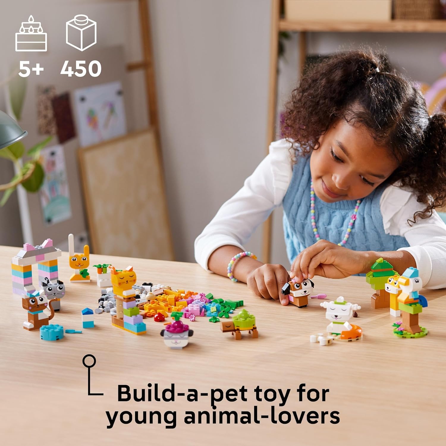 LEGO Classic Creative Pets - Animal Building Toy Set for Kids 5+ 7