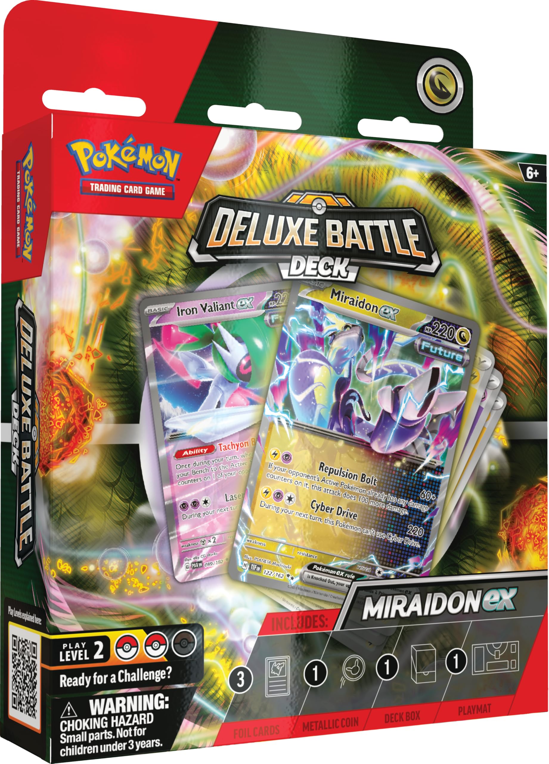 Pokémon Miraidon ex Deluxe Battle Deck - Ready-to-Play 60-Card Deck | Ages 6+