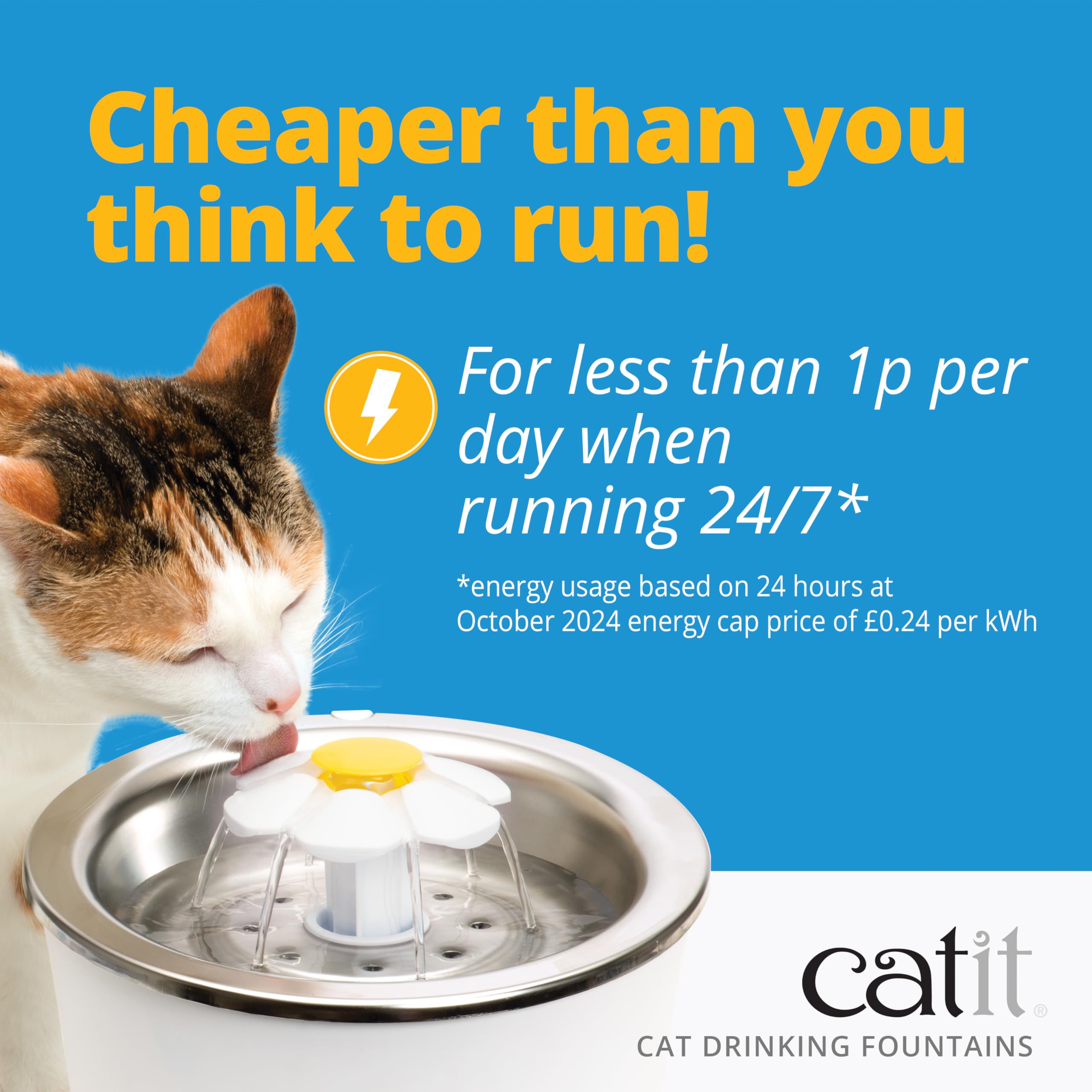 Catit PIXI Stainless Steel Automatic Drinking Water Fountain for Cats | Triple Action Filtration 8