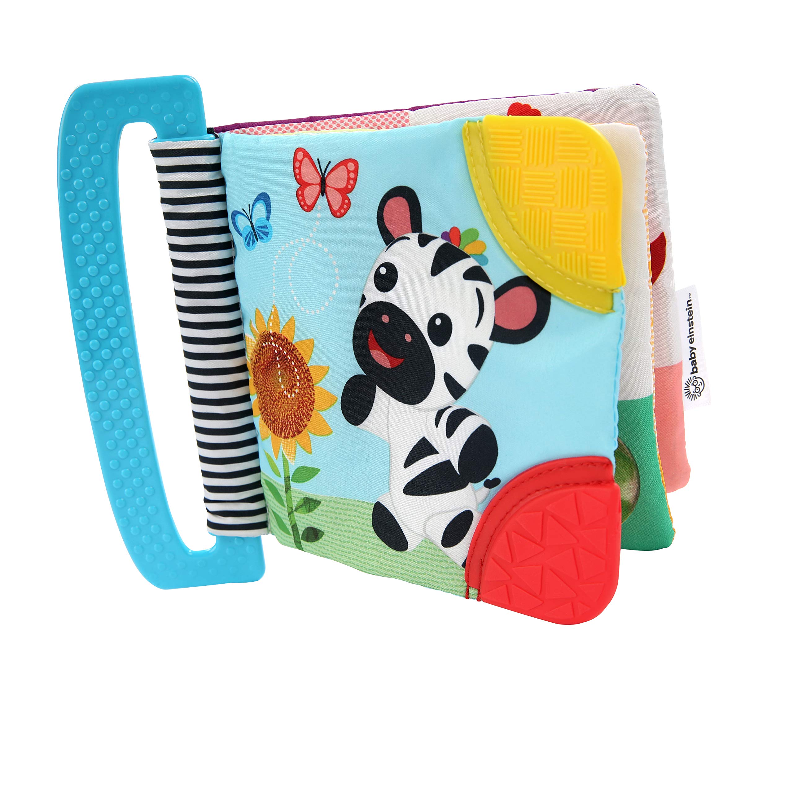 Baby Einstein Curious Explorers Teether Book Take-Along Toy for Newborns + 2