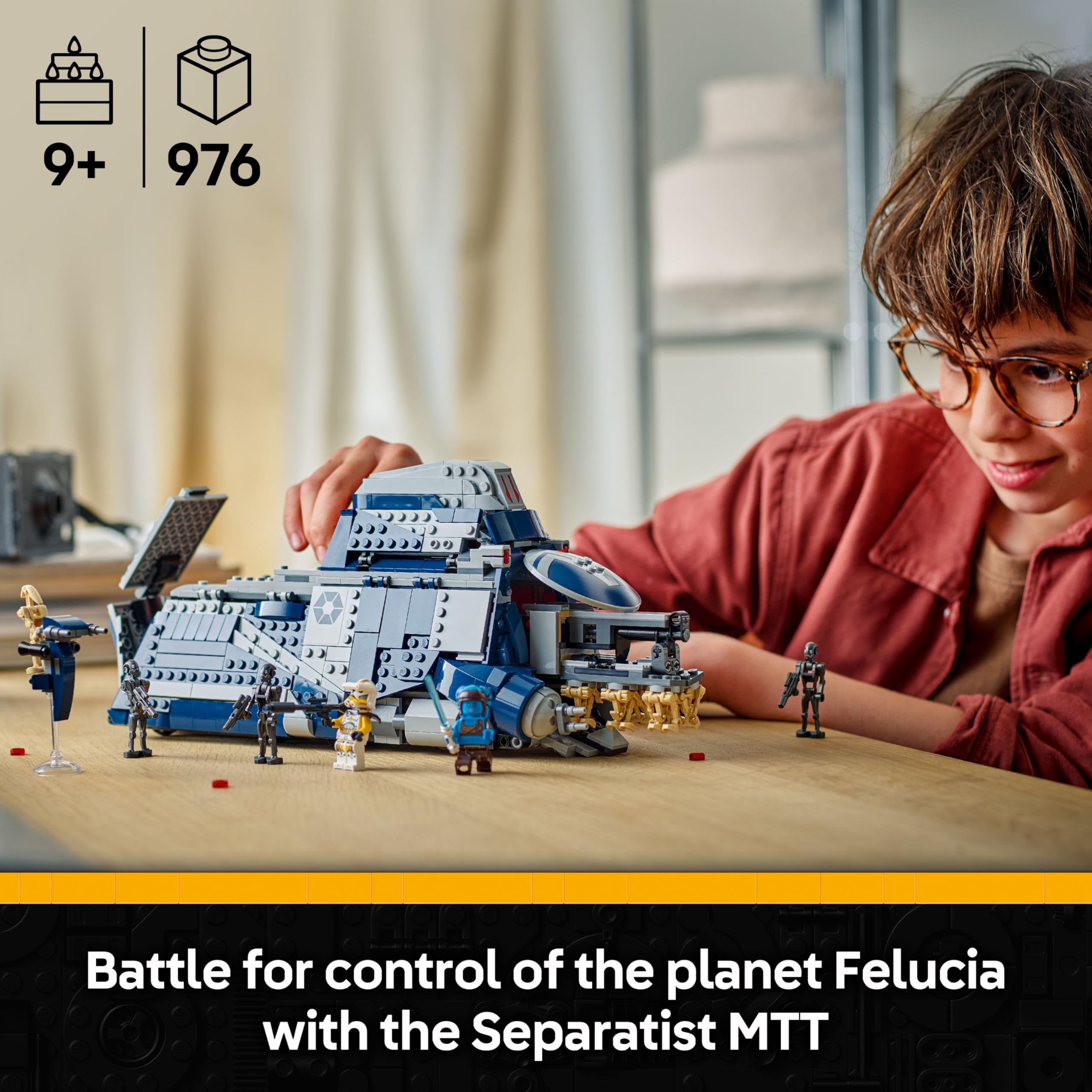 LEGO Star Wars 75435 Battle of Felucia Separatist MTT - Interactive Building Toy for Ages 9+ 7