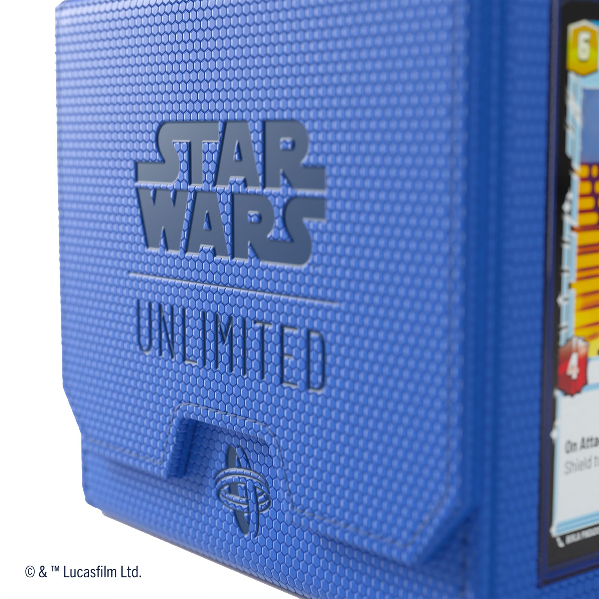 Gamegenic Star Wars Unlimited Deck Pod - Blue | Holds 60 Double-Sleeved Cards | Detachable Leader Case 2