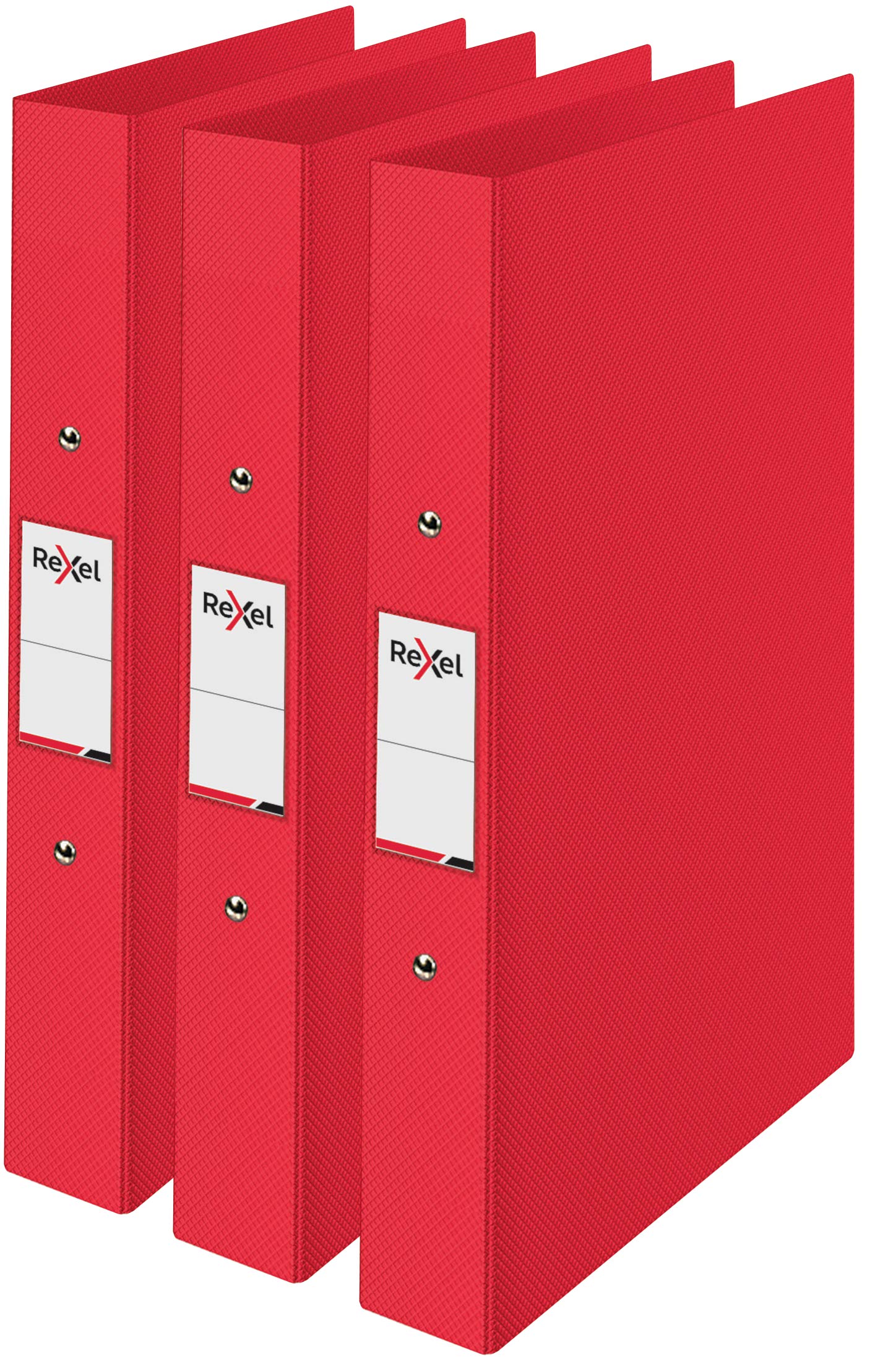 Rexel Choices A4 O-Ring Binder - 25mm Spine, 190 Sheet Capacity, Red | 3 Pack 1