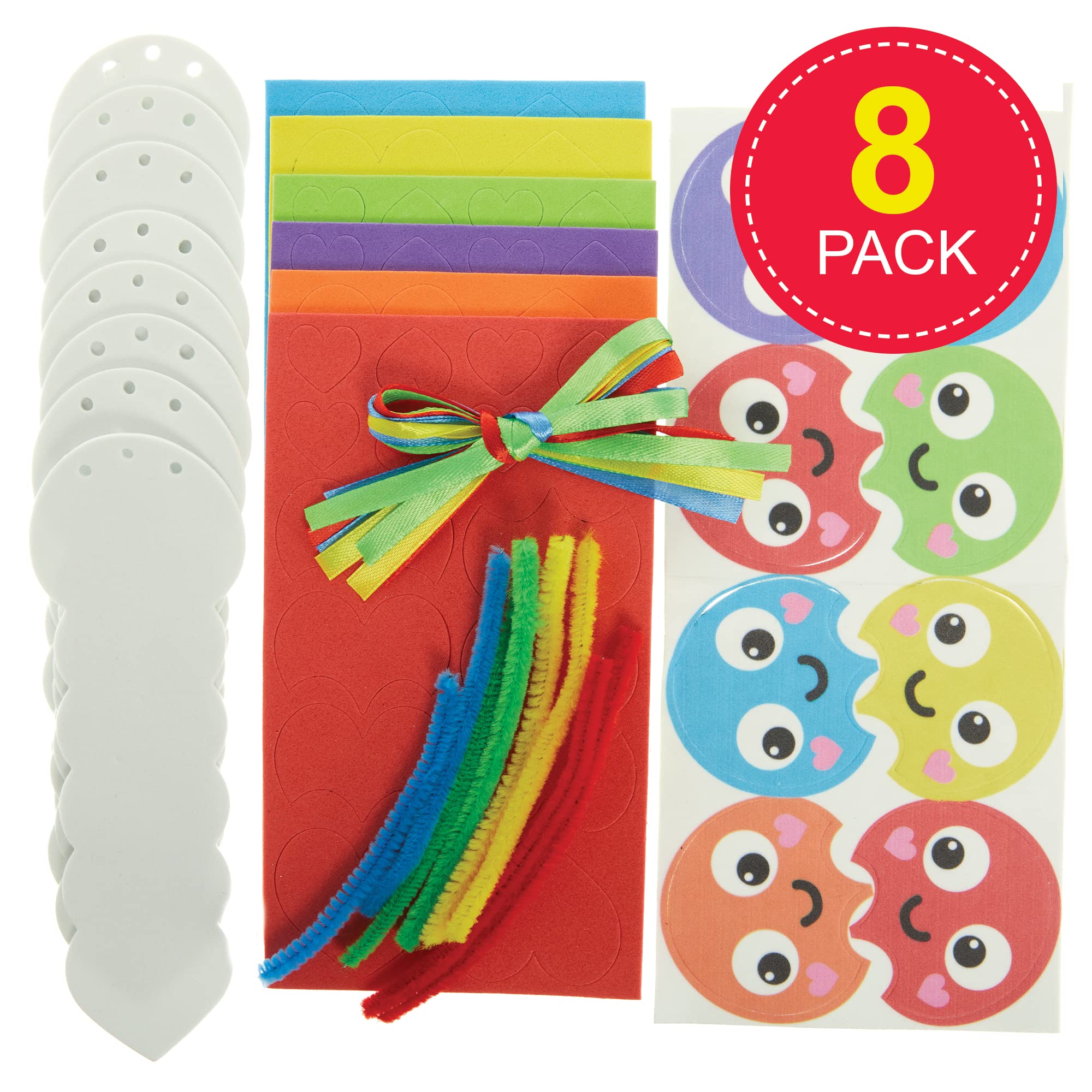 Baker Ross FX455 Caterpillar Rainbow Love Heart Bookmark Craft Kit - Pack of8 14