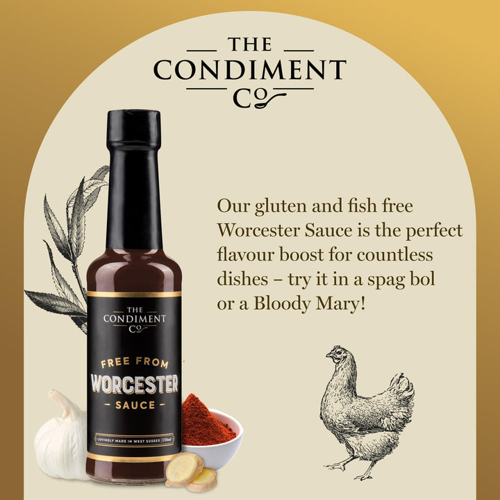 The Real Condiment Co. - Free From Worcester Sauce 155g