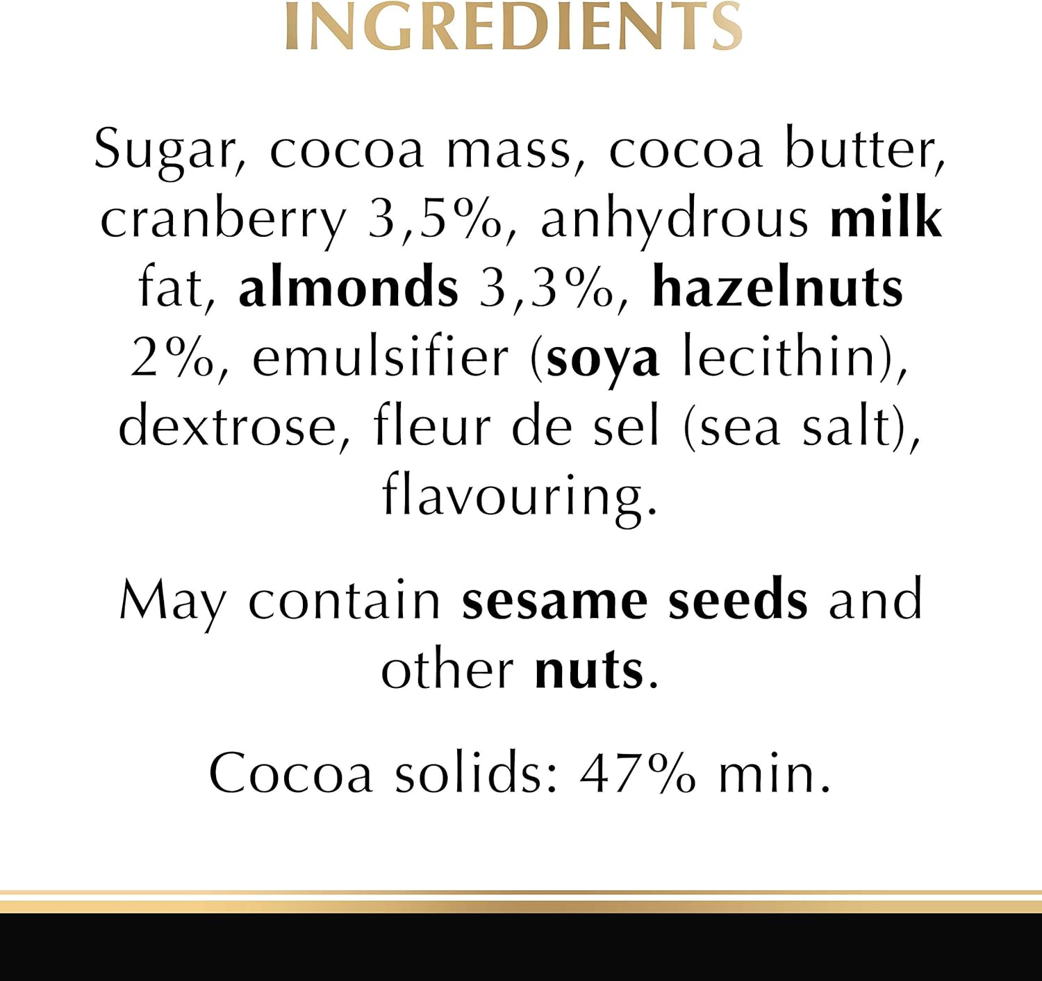 Lindt Excellence Dark Chocolate with Cranberry, Almond & Hazelnut – 100g 10