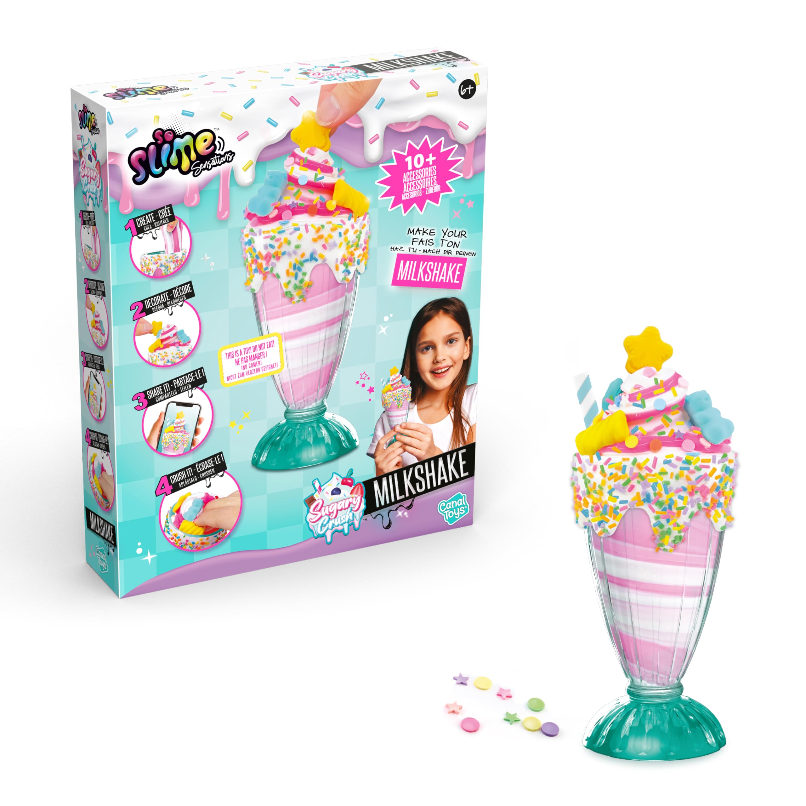 So Slime Sensations - Sugary Crush Milkshake Slime Kit 8