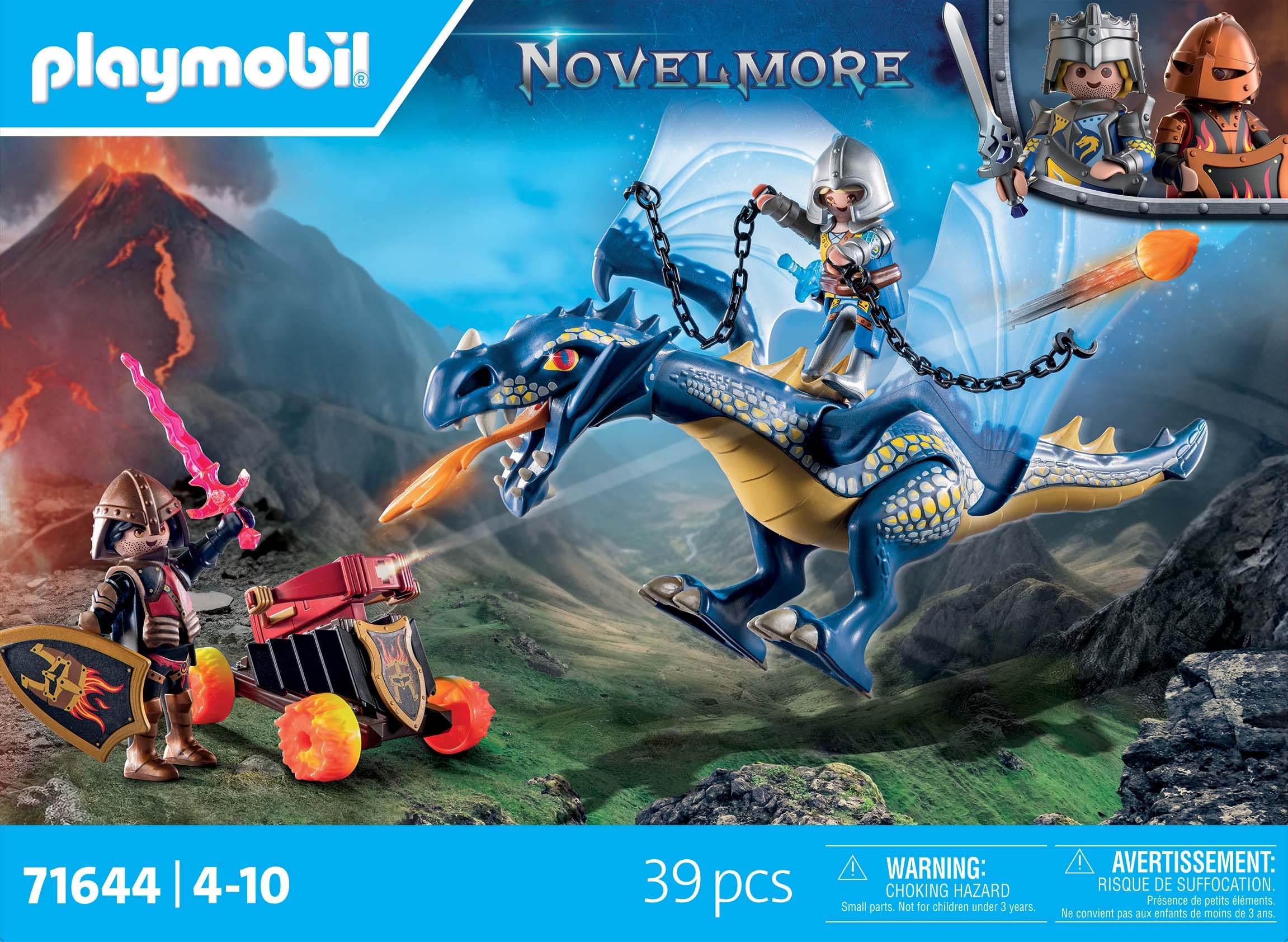 Playmobil 71644 Knights of Novelmore: Dragon Combat Playset - Medieval Castle Adventure with Knight and Dragon, Ages 4+ 4