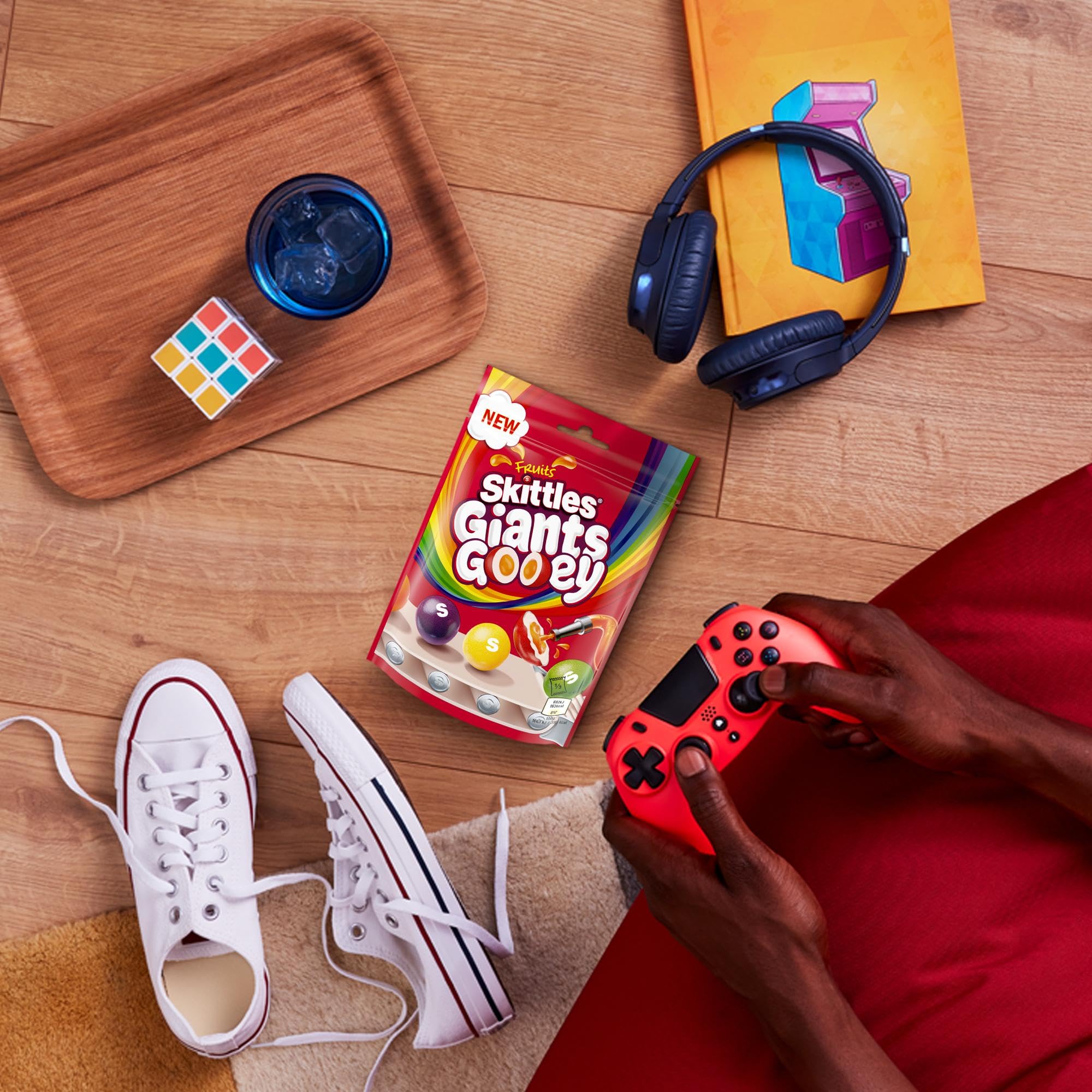 Skittles Giants Gooey Vegan Sweets Sharing Bag 125g 6