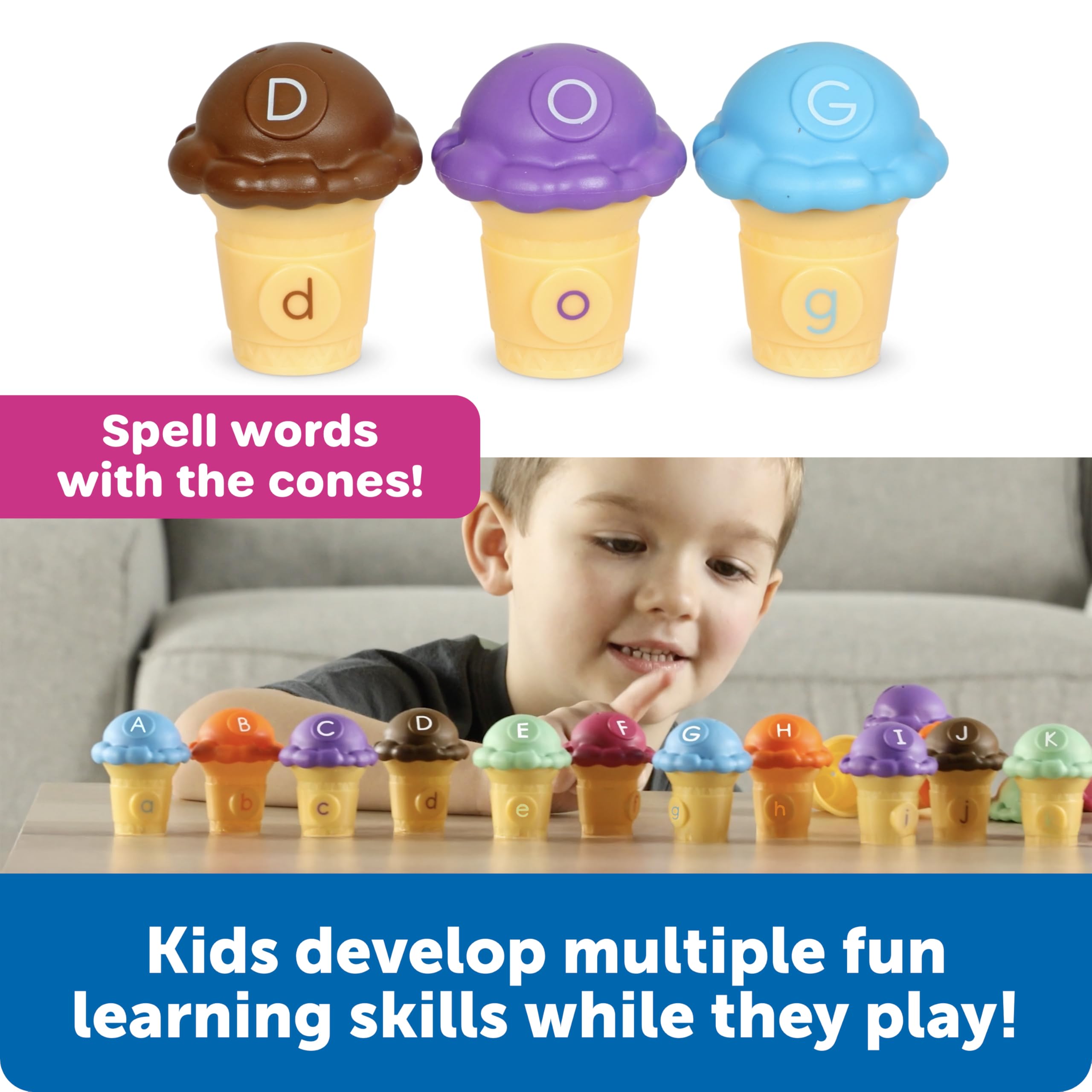 Learning Resources Mini Letter Scoops - Alphabet Learning Toy for 3 Year Olds 9