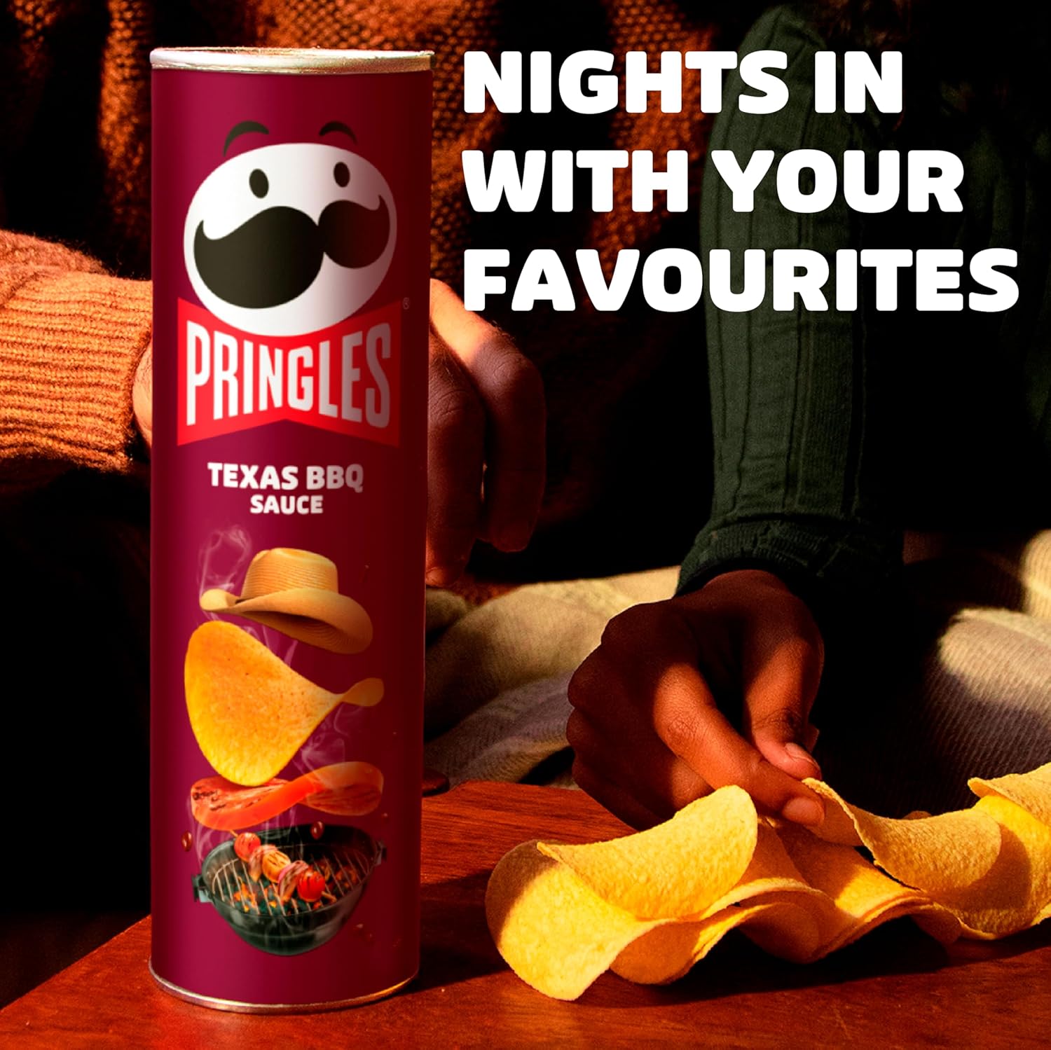 Pringles Texas BBQ Sauce Crisps 185g 3