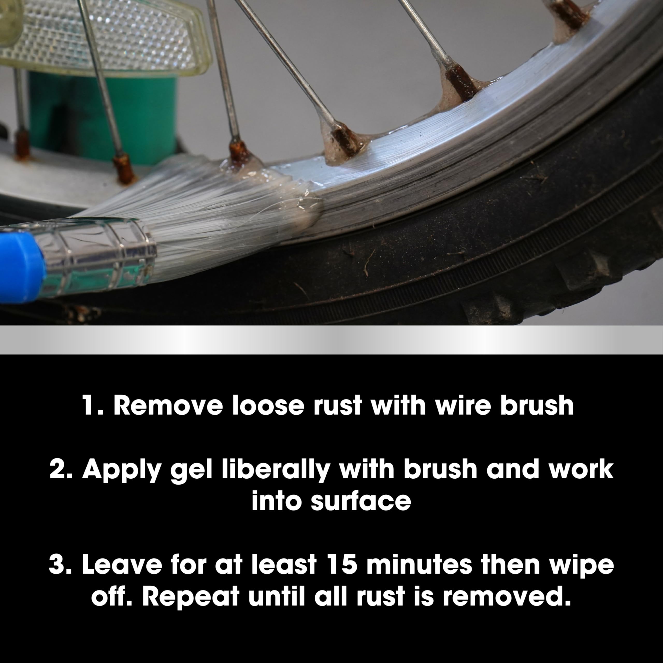 Furniture Clinic Rust Remover Gel for Metal - Fast Acting | Non-Drip Formula | 250ml 3