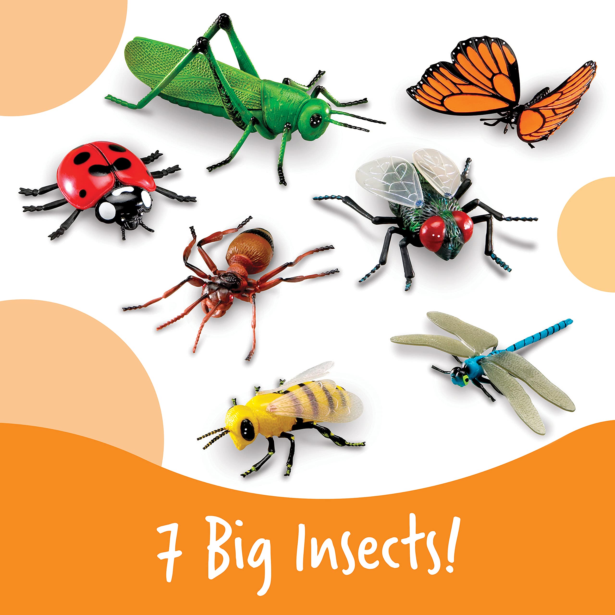 Learning Resources Jumbo Insects Toy Set for Ages 3-7 | Durable Plastic Figures 2