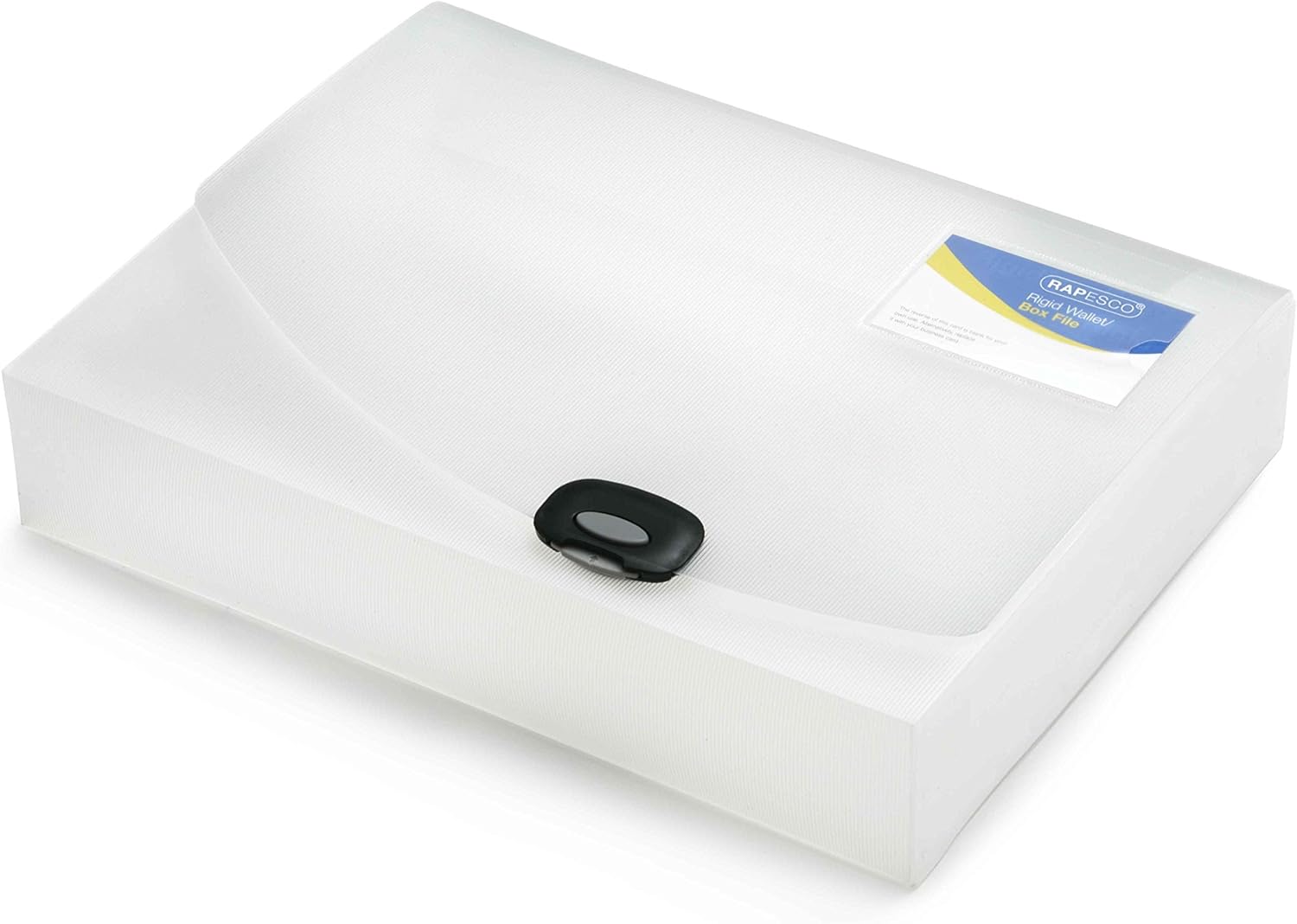 Rapesco 0714 Box File - Rigid Wallet, 60 mm Capacity for up to 600 pages - Clear 1