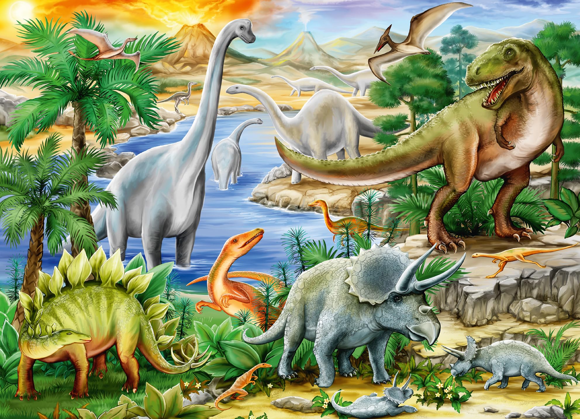 Ravensburger Prehistoric Life Jigsaw Puzzle - 60 Pieces | Ages 4+ | 70 x 50cm