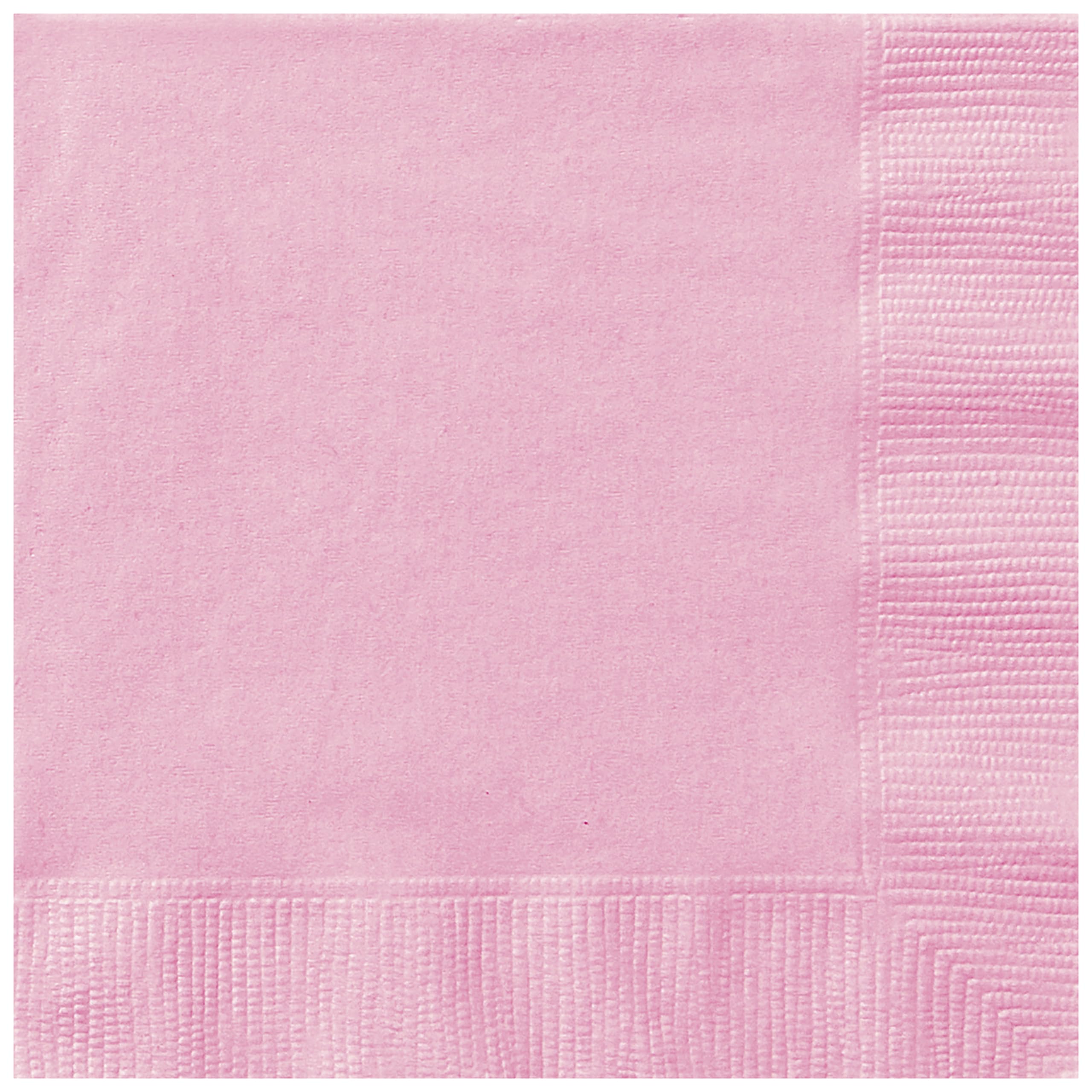 Unique Paper Napkins - Light Pink | 13 cm Square | 20 Count Pack 1