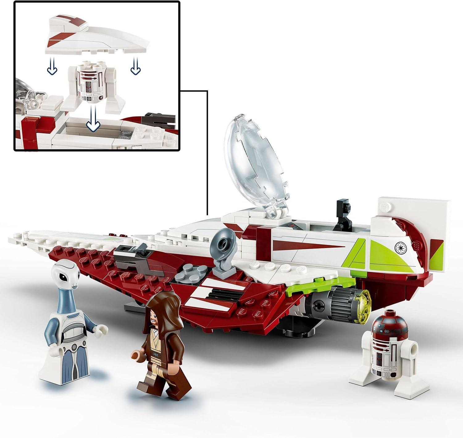 LEGO 75333 Star Wars Obi-Wan Kenobi’s Jedi Starfighter Building Set for Kids 7+ 9