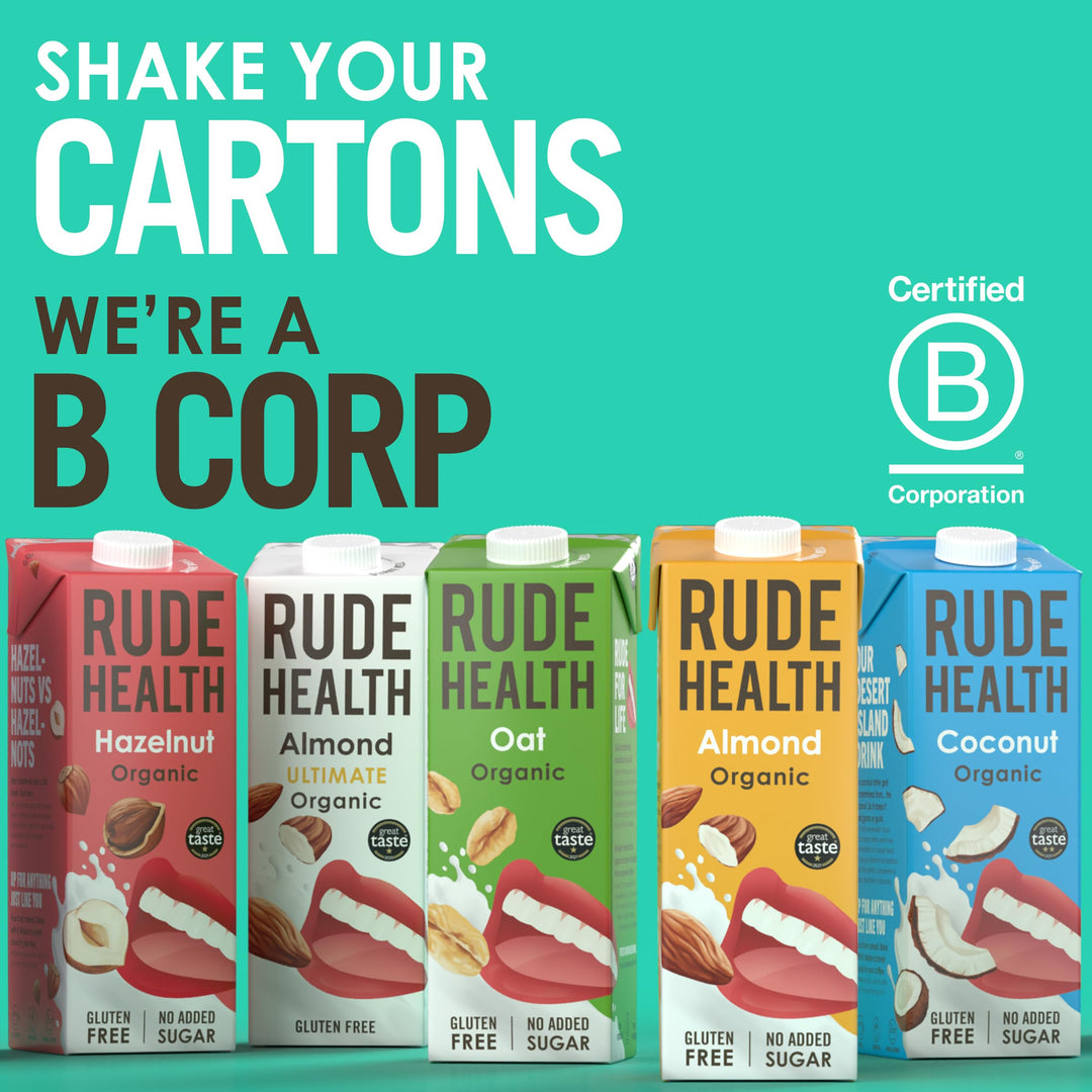 Rude Health 6 x 1L Coconut Barista Drink, Dairy-Free, Plant-Based Milk, No Added Sugar